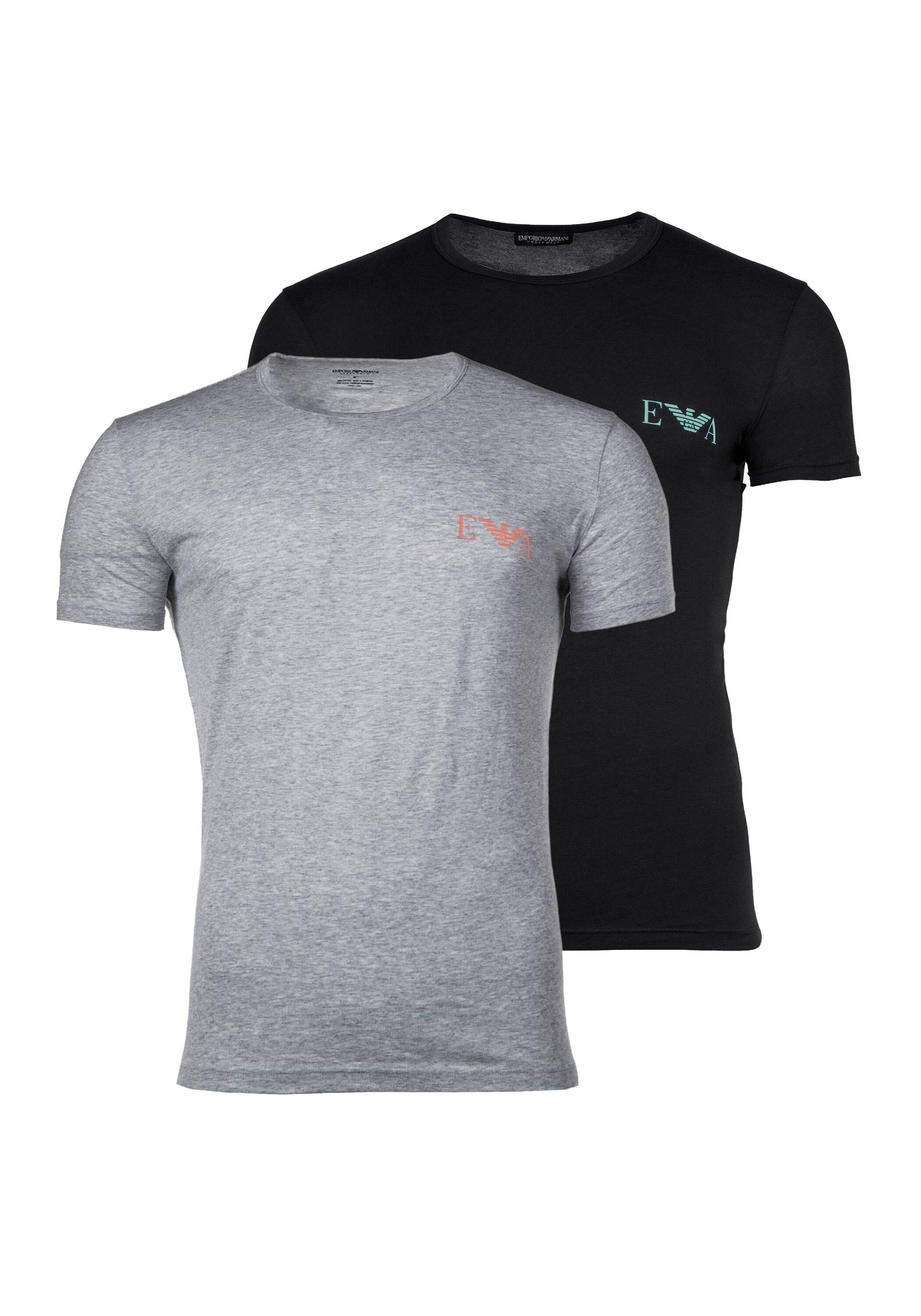 Emporio Armani T-Shirt "T-Shirt BOLD MONOGRAM 2er Pack" günstig online kaufen