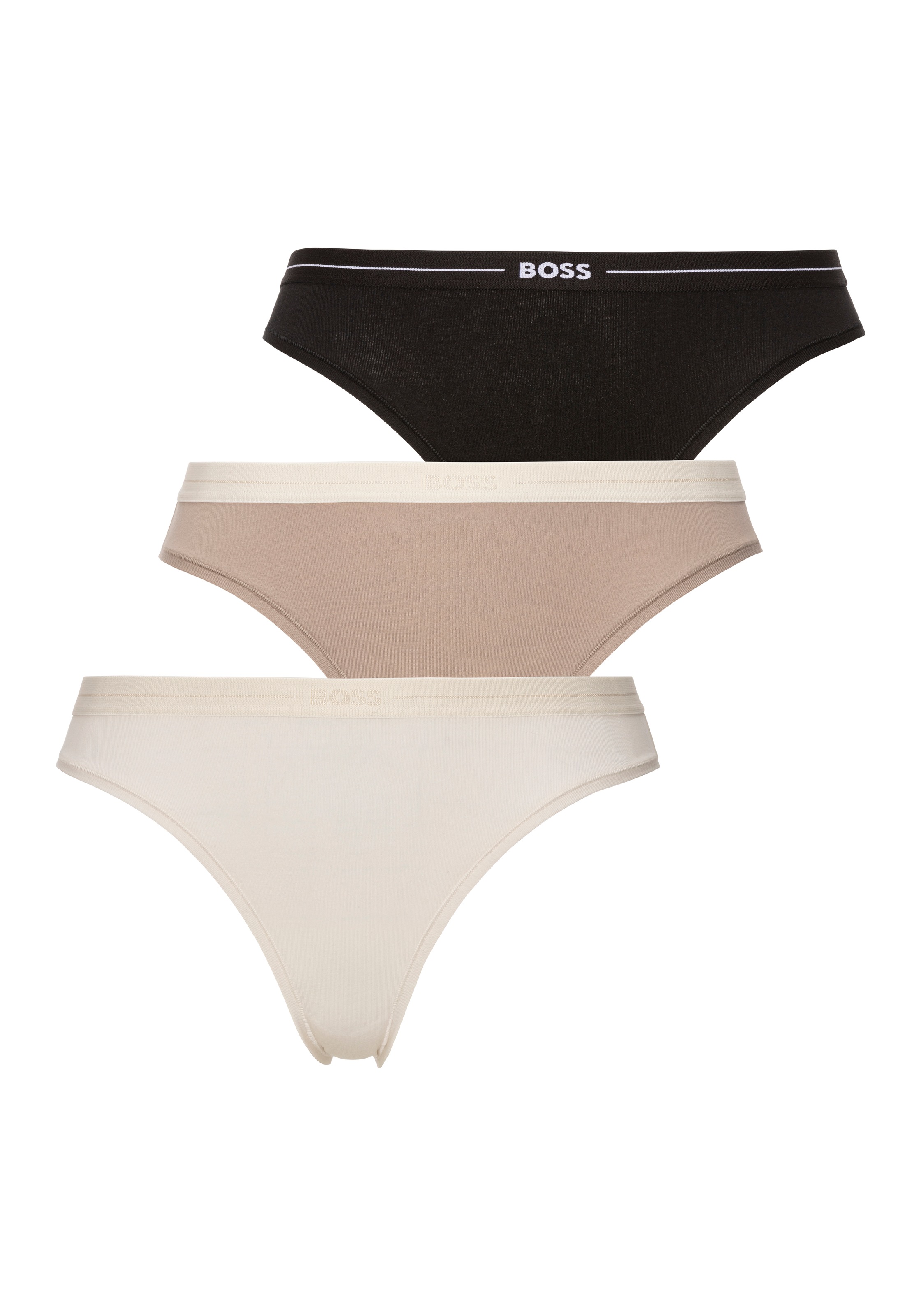 BOSS Slip »3P BRIEF«, (Packung, 3 St., 3er), mit elastischen Logobund