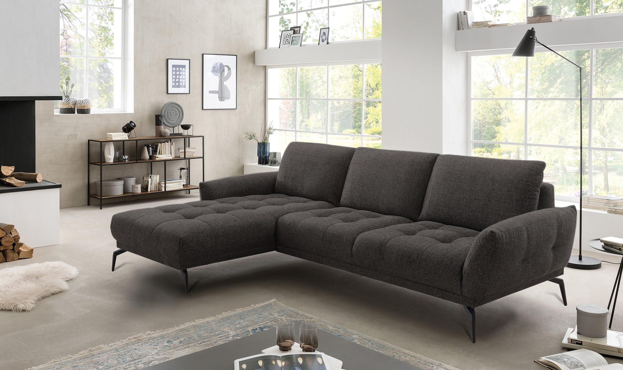 exxpo - sofa fashion Ecksofa "NICEA erstklassiger Sitzkomfort, OTTOs Choice günstig online kaufen
