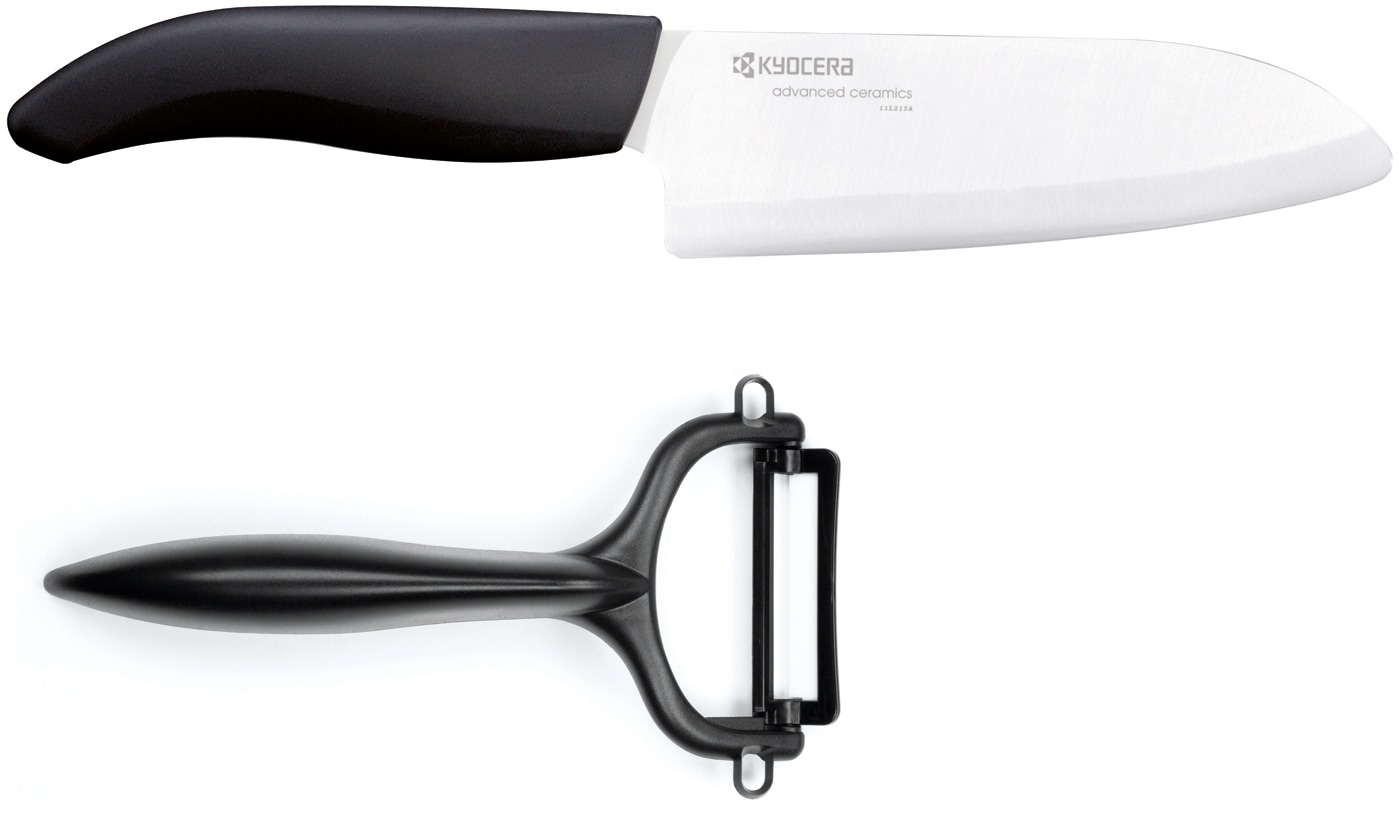 KYOCERA Messer-Set extrem scharfe Hochleistungskeramik-Klinge
