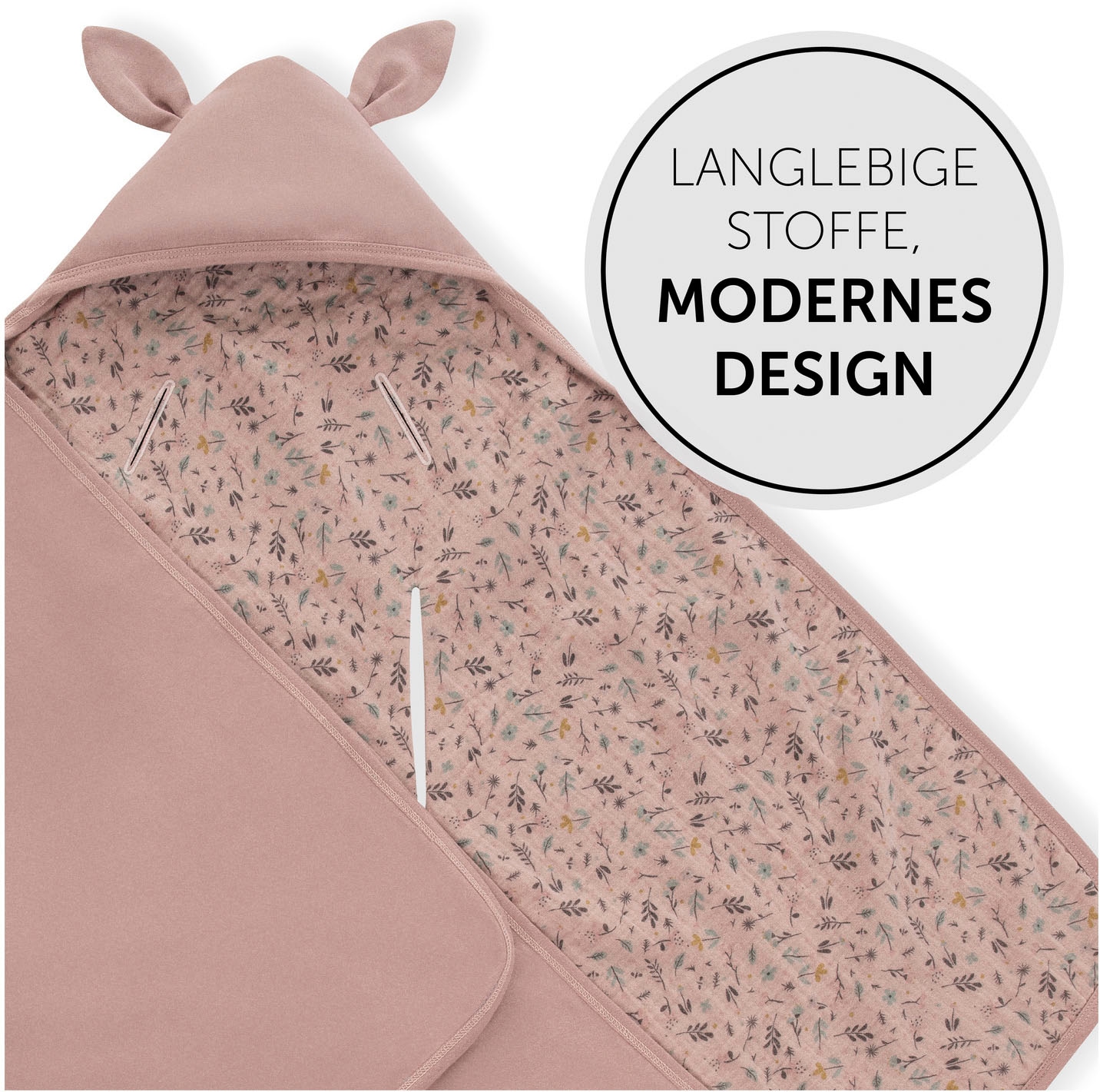 Hauck Babydecke »Baby Einschlagdecke, Snuggle N Dream Bambi Rose«, mit Kapuze