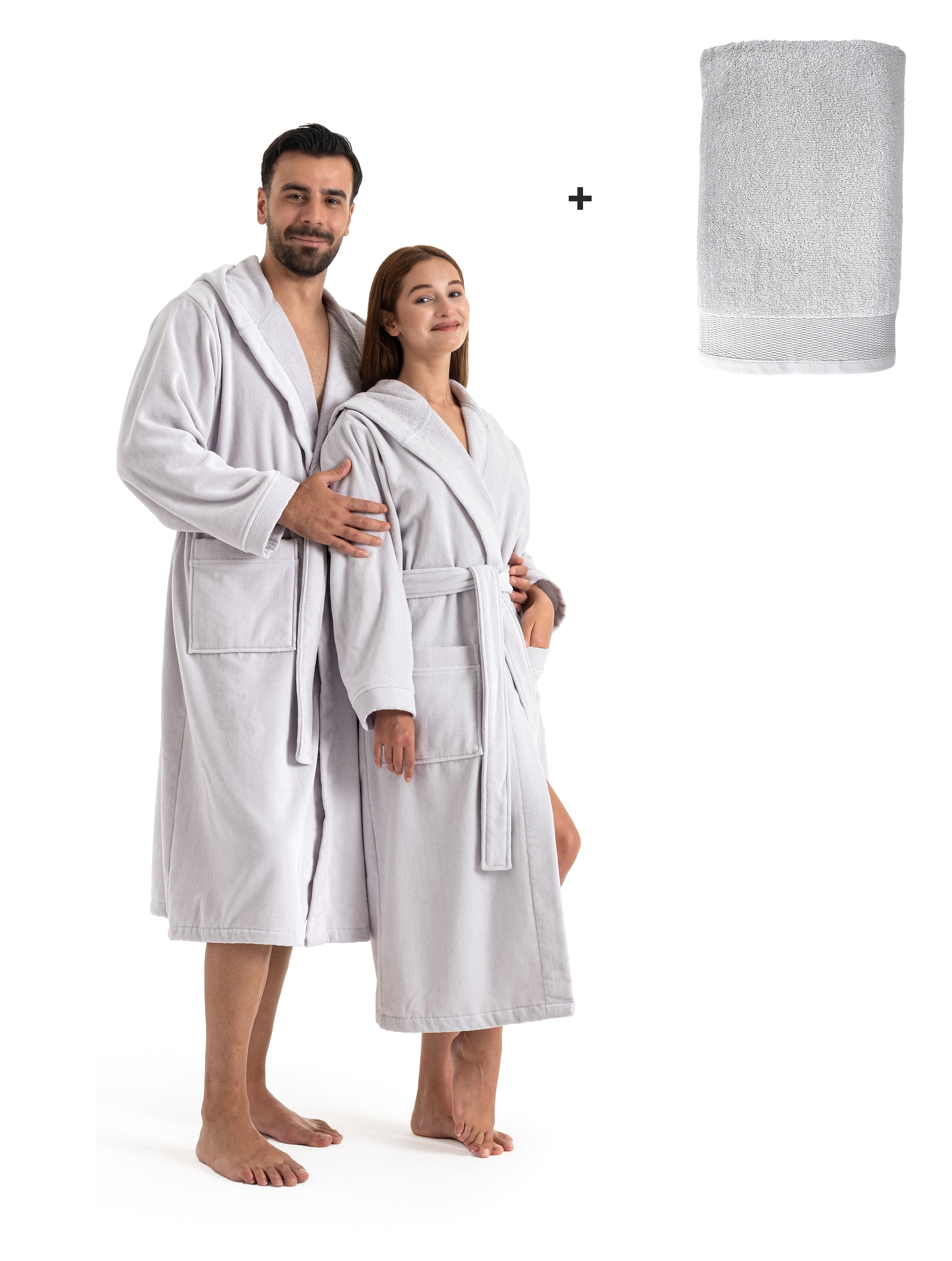 OTTO home Unisex-Bademantel "Fenya, 330 g/m², ideal für Sauna & Spa, Hotelb günstig online kaufen