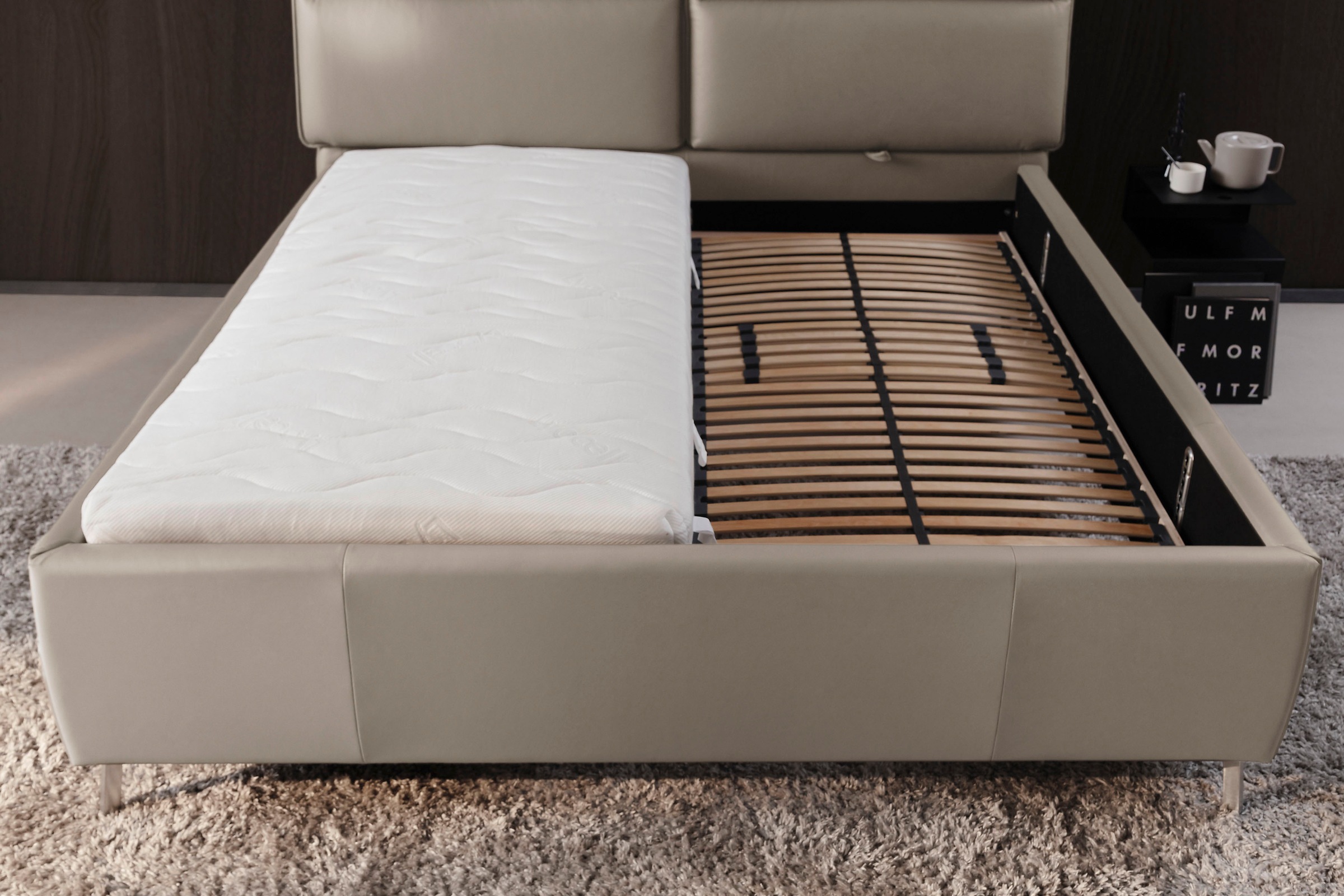 Home affaire Polsterbett "Cozy Town" inkl. 7-fache Einlegetiefenverstellung günstig online kaufen