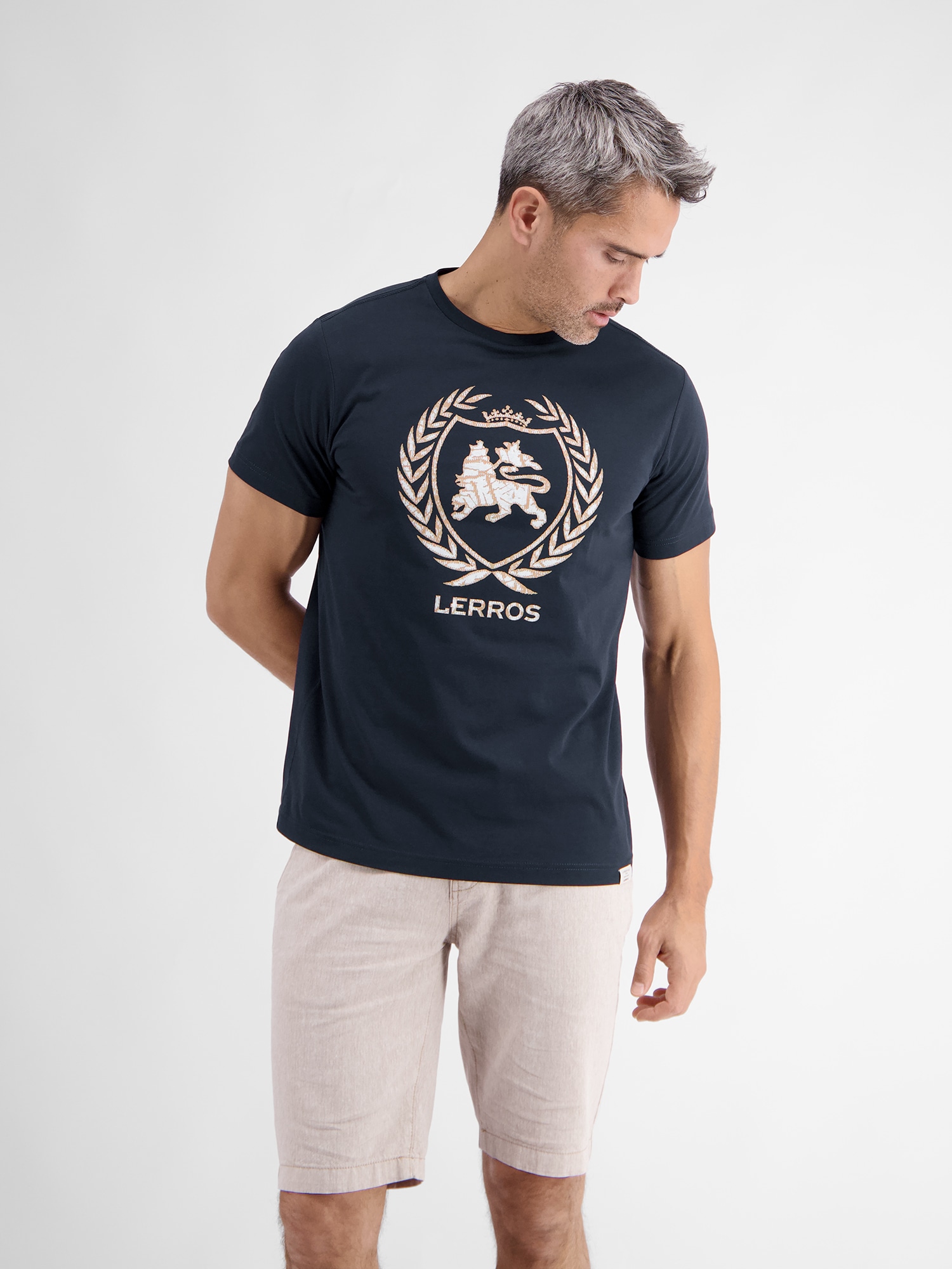 LERROS T-Shirt »LERROS T-Shirt mit Logoprint«