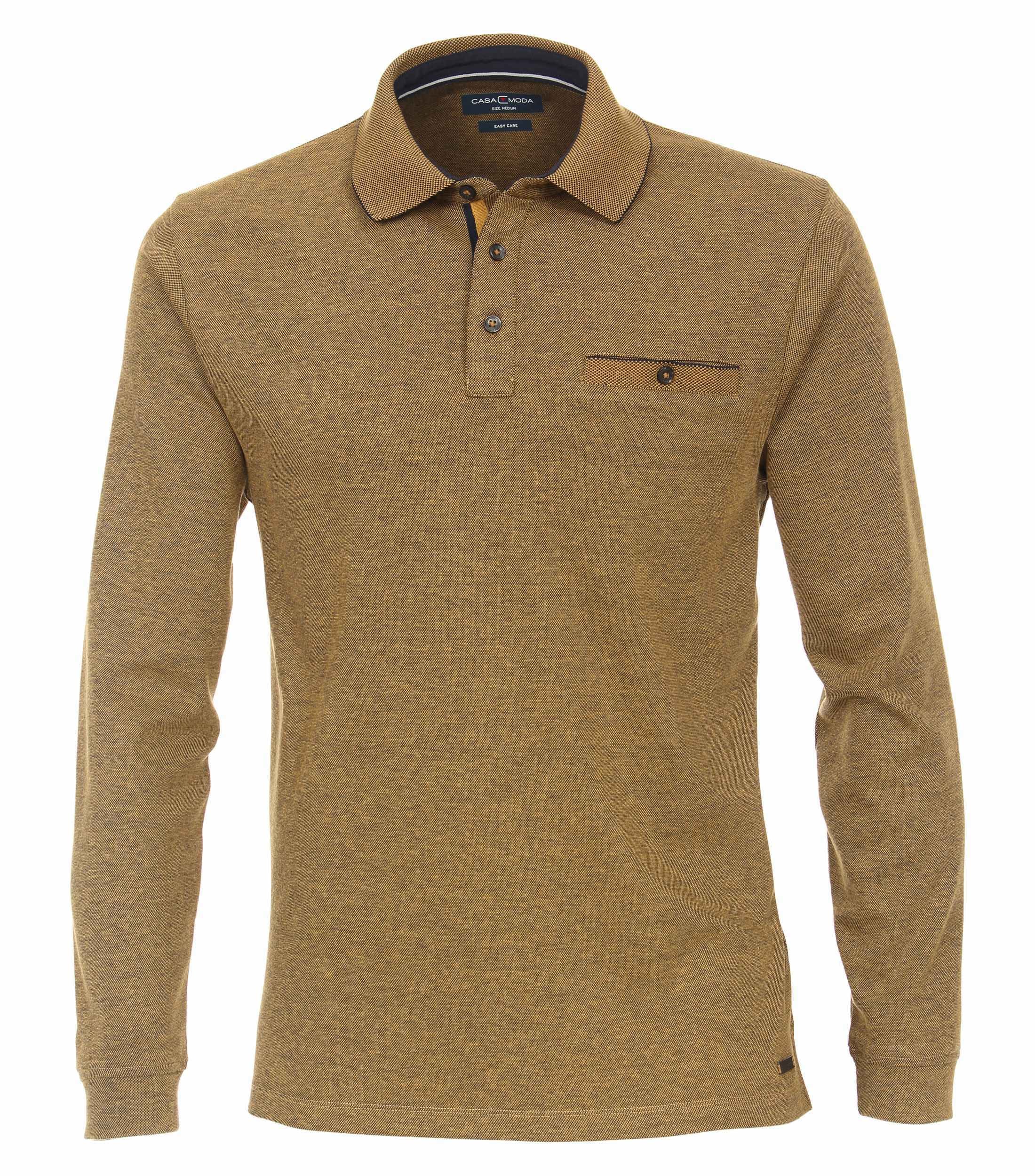 CASAMODA Langarm-Poloshirt »CASAMODA Polo-Shirt Langarm gestreift«