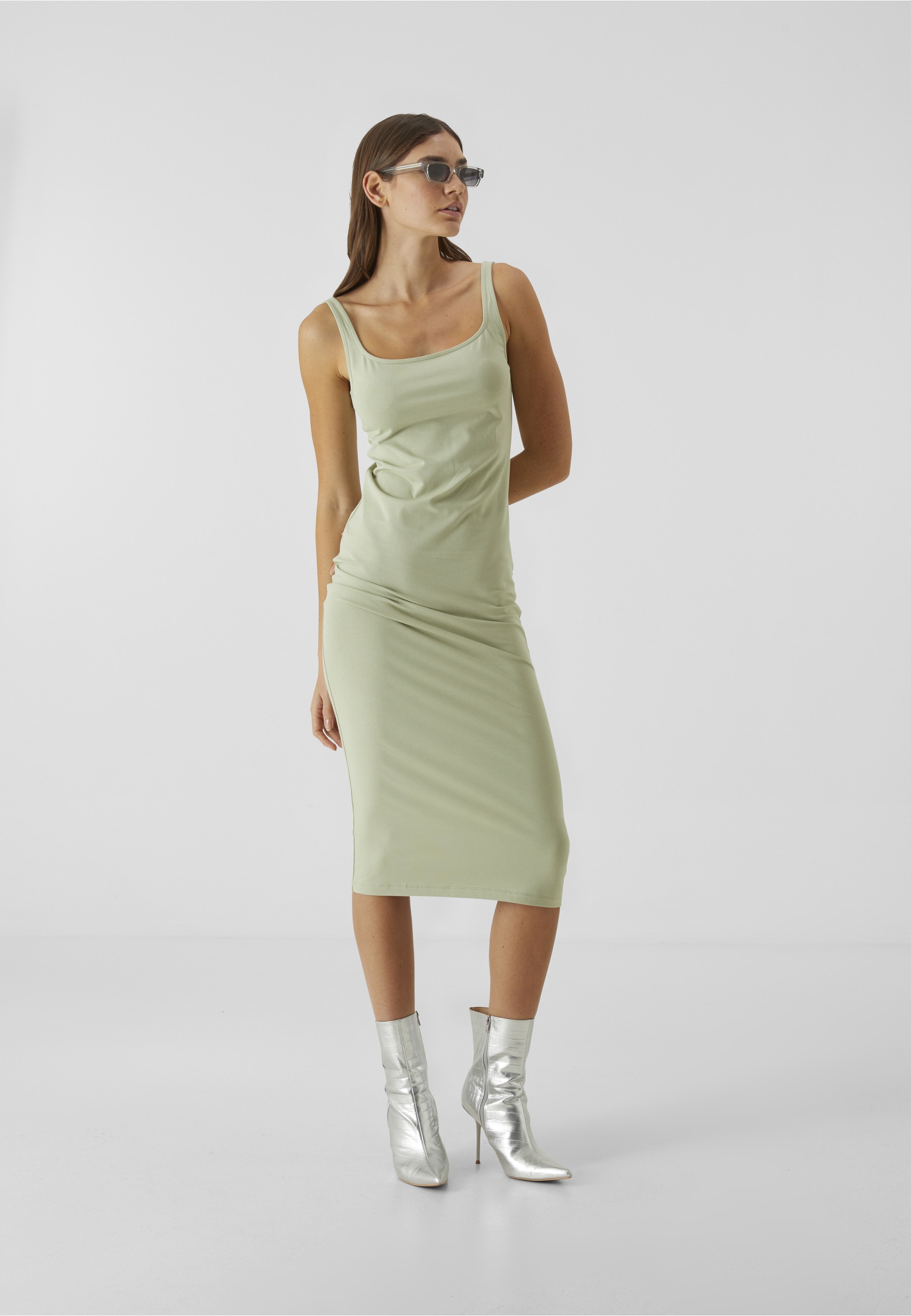 URBAN CLASSICS Shirtkleid »Urban Classics Ladies Basic Long Cotton Jersey Dress« 1 Stk. tlg.