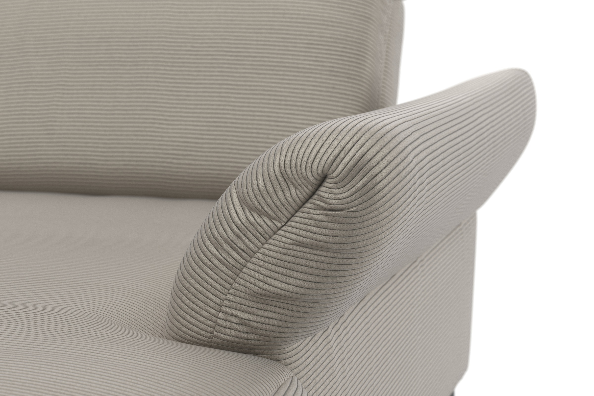INOSIGN Wohnlandschaft »Coco U-Form«, Sitztiefen-, Arm- und Kopfteilverstellung, Cord-Bezug, Fußhöhe 15 cm