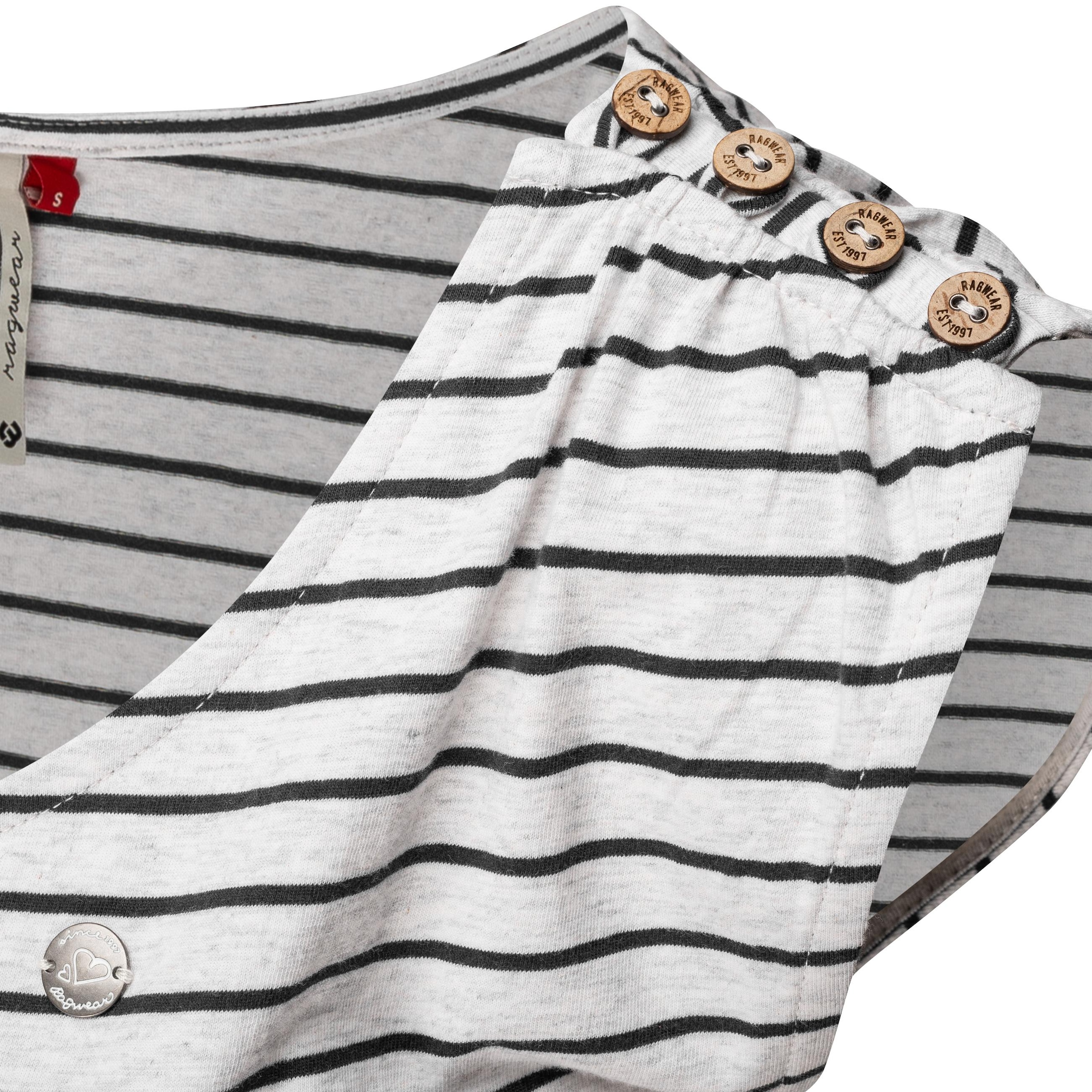 Ragwear Shirtkleid »Chego Stripes Intl.«, stylisches Sommerkleid mit Streifen-Muster