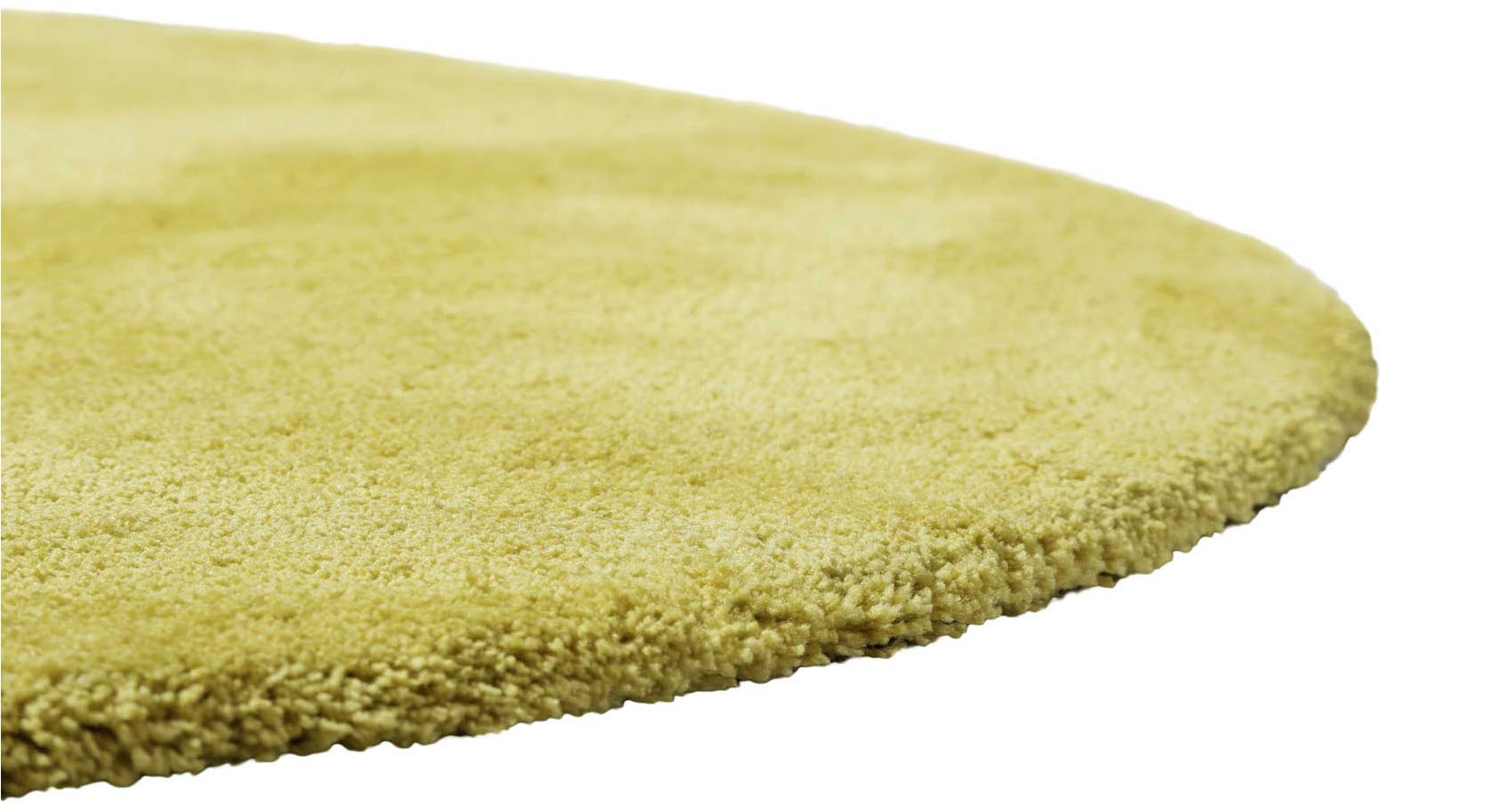Homie Living Teppich »Pisa«, rund, 25 mm Höhe, Hochflor, Microfaser, uni, weich, Shaggy, Wohnzimmer, Schlafzimmer