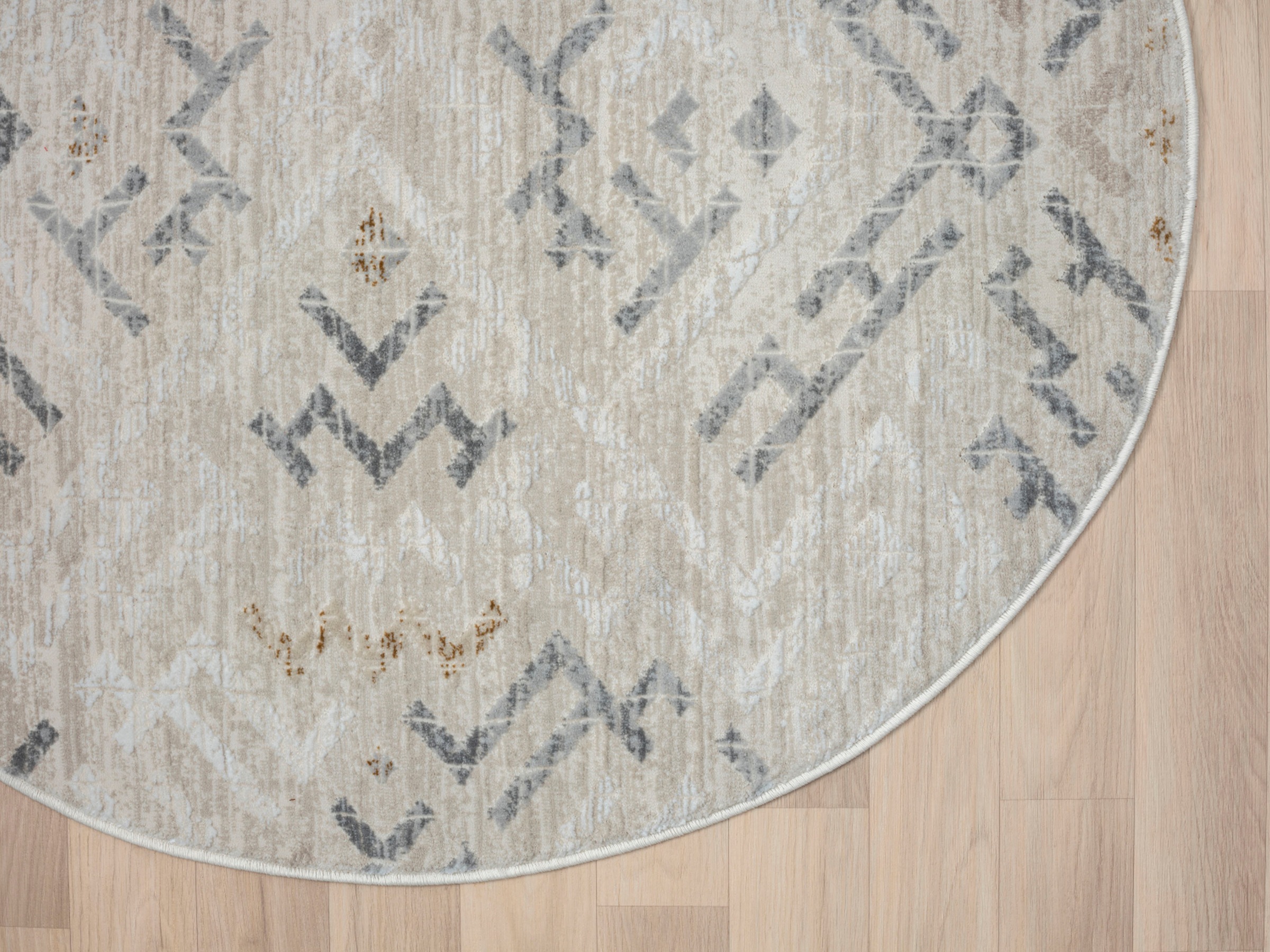 Myflair Möbel & Accessoires Teppich »My Type«, rund, 10 mm Höhe, Kurzflor, Ethno-Style, besonders weich durch Microfaser