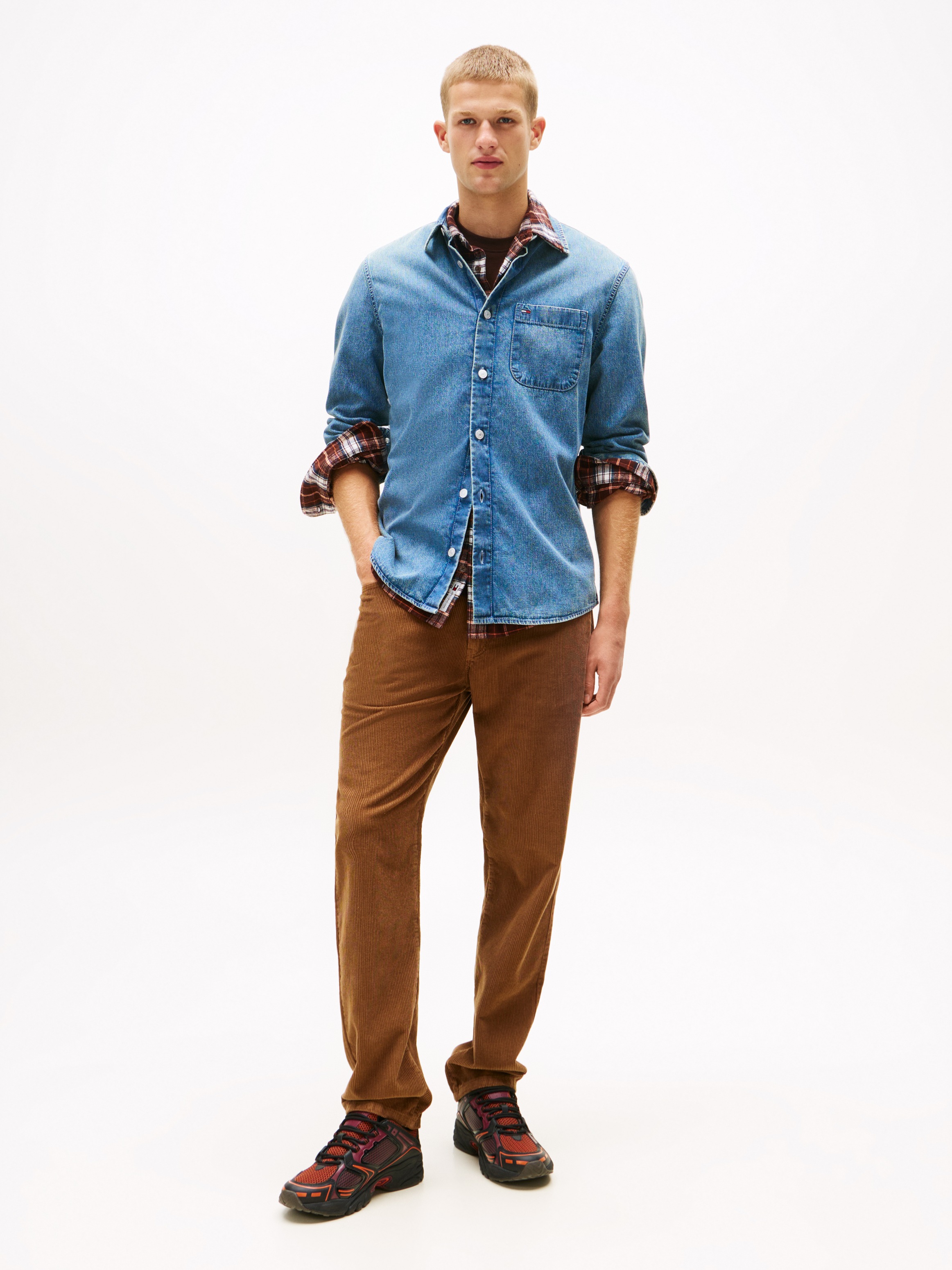 Thumbnail - Tommy Jeans Jeanshemd "REGULAR DENIM SHIRT" Regular fit mit Rundhalsausschnitt