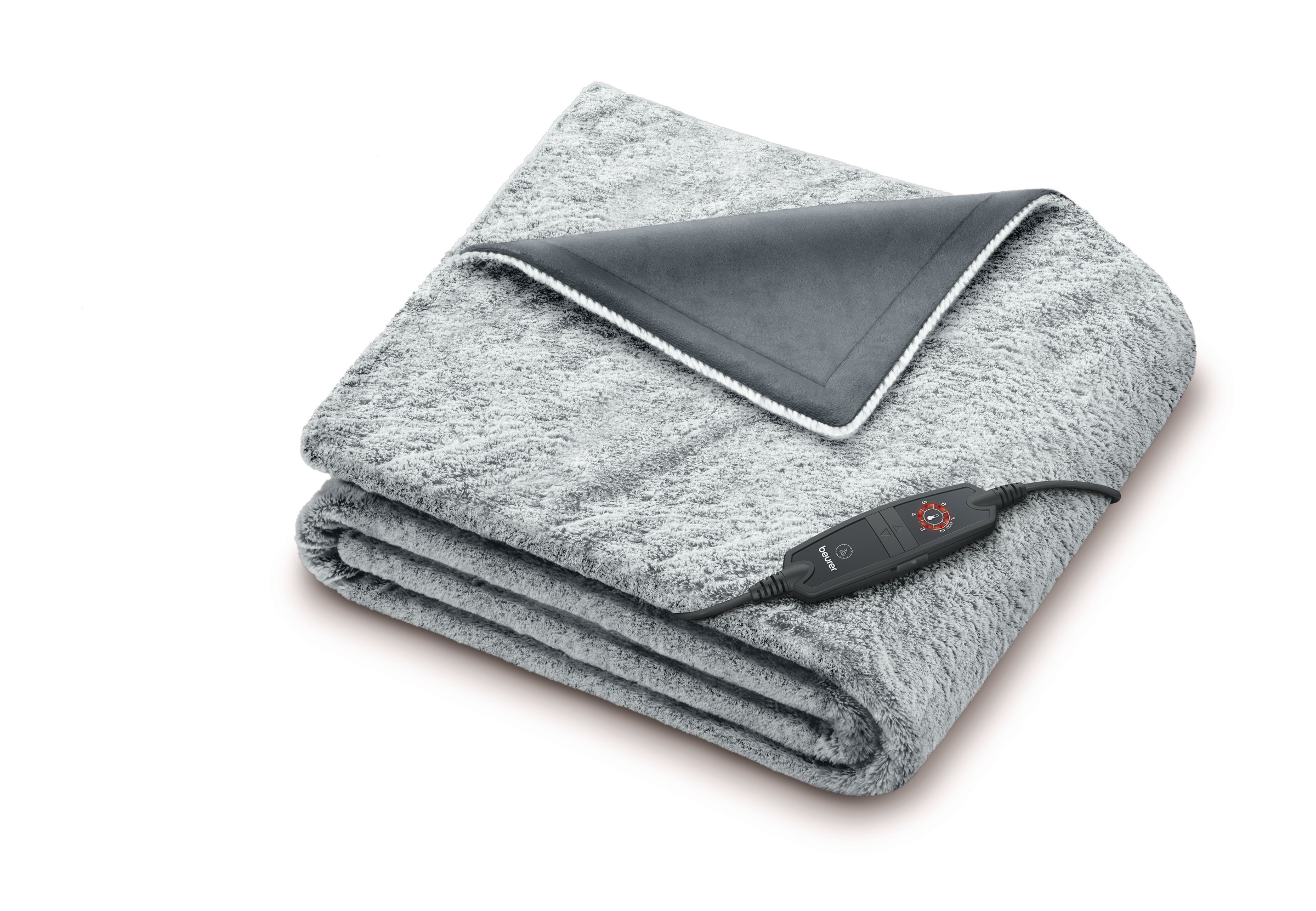 BEURER Heizdecke »HD 75 Nordic Grey Green Planet, aus recycelten Materialien« kuschelige Wärmedecke in Kunstfelloptik, mit 6 Temperaturstufen