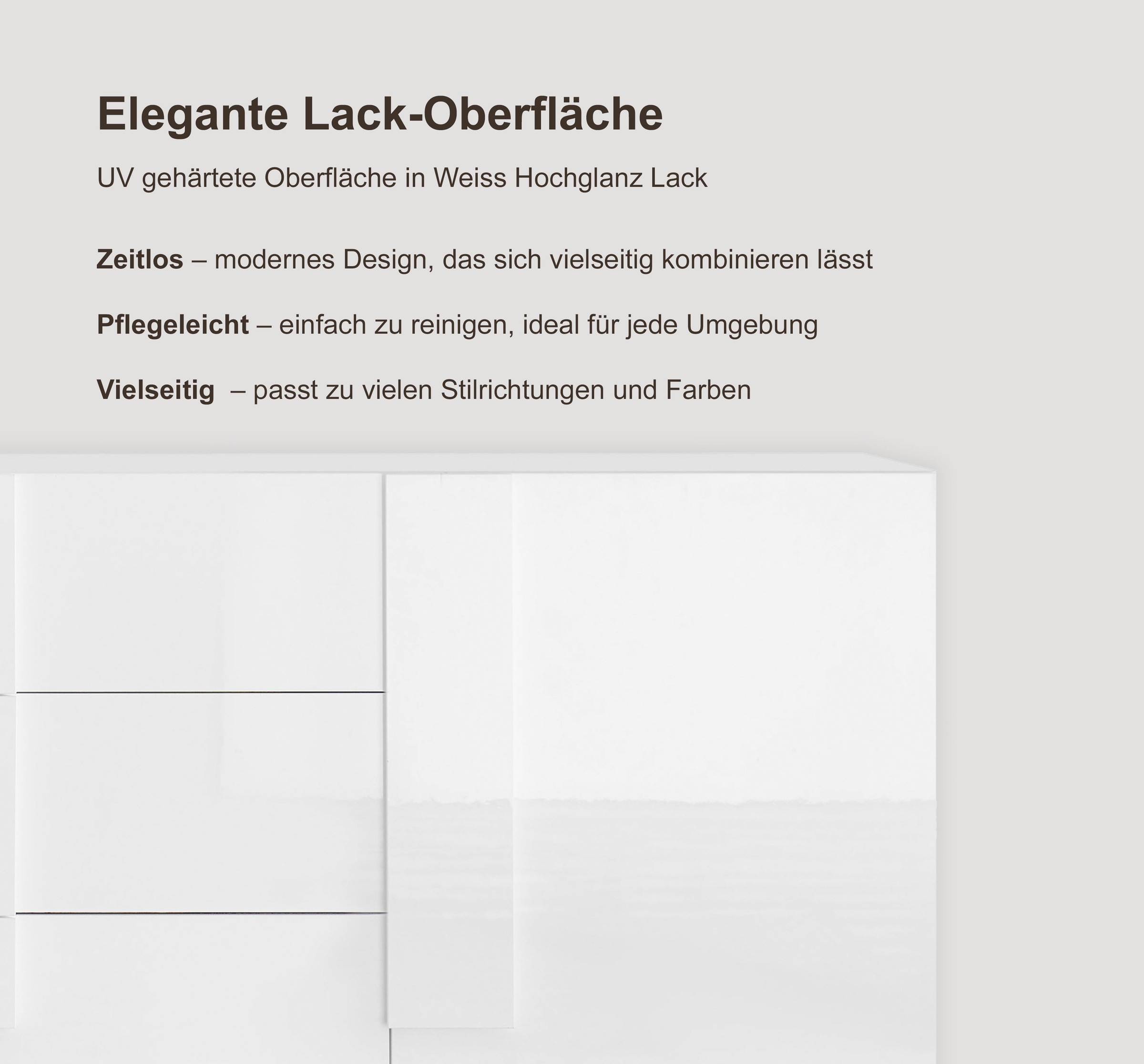 Thumbnail - INOSIGN Sideboard "Jupiter, Breite 241 cm, Kommode 2 Türen - Soft Closing, 3 Schubkästen,", Anrichte, moderne Griffblend...