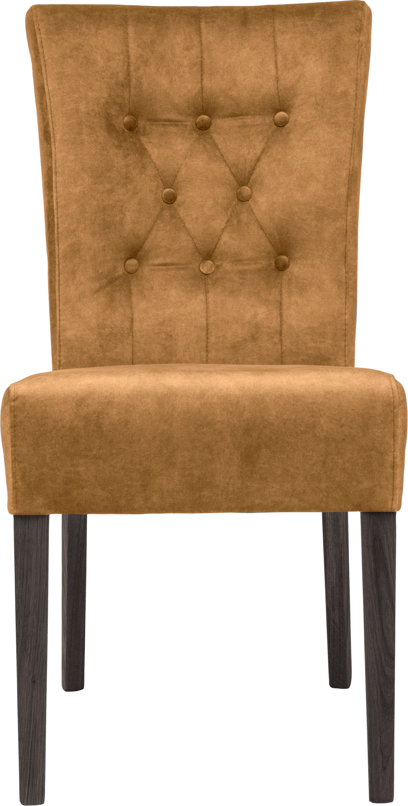 Home affaire Esszimmerstuhl »Queen BESTSELLER«, (Set), 2 St., Samtvelours, Polsterstuhl mit Knopfheftung, 2er, 4er oder 6er Set