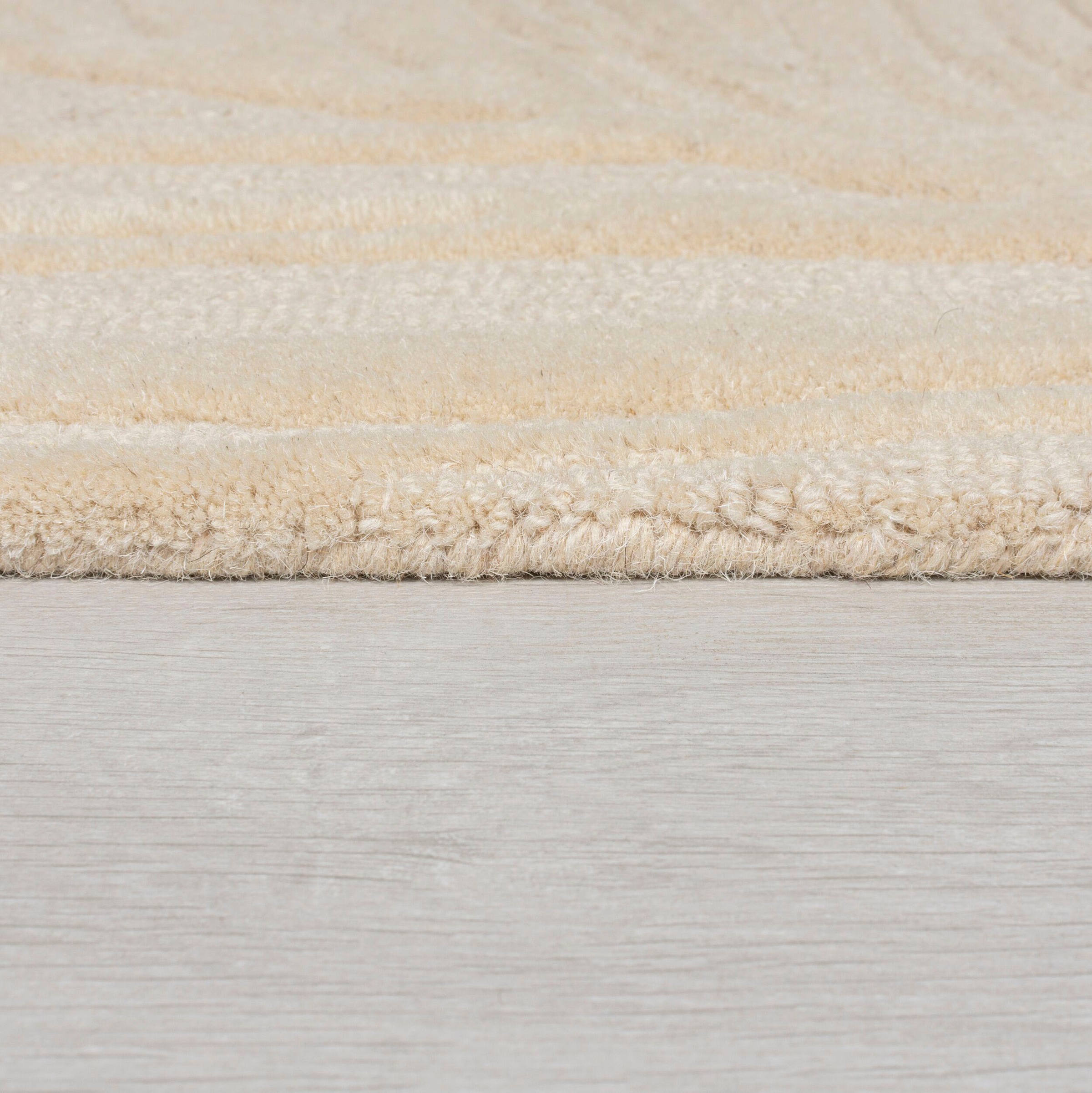 FLAIR RUGS Wollteppich »LINO LEAF«, rechteckig, 10 mm Höhe, Hoch-Tief Effekt