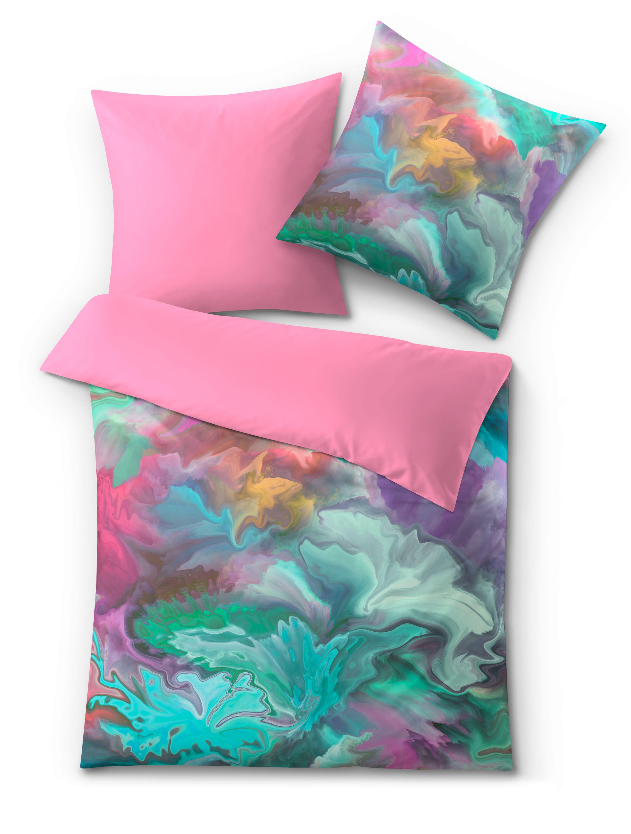 Kleine Wolke Wendebettwäsche "Fusion" 2 tlg. mit abstraktem Muster günstig online kaufen