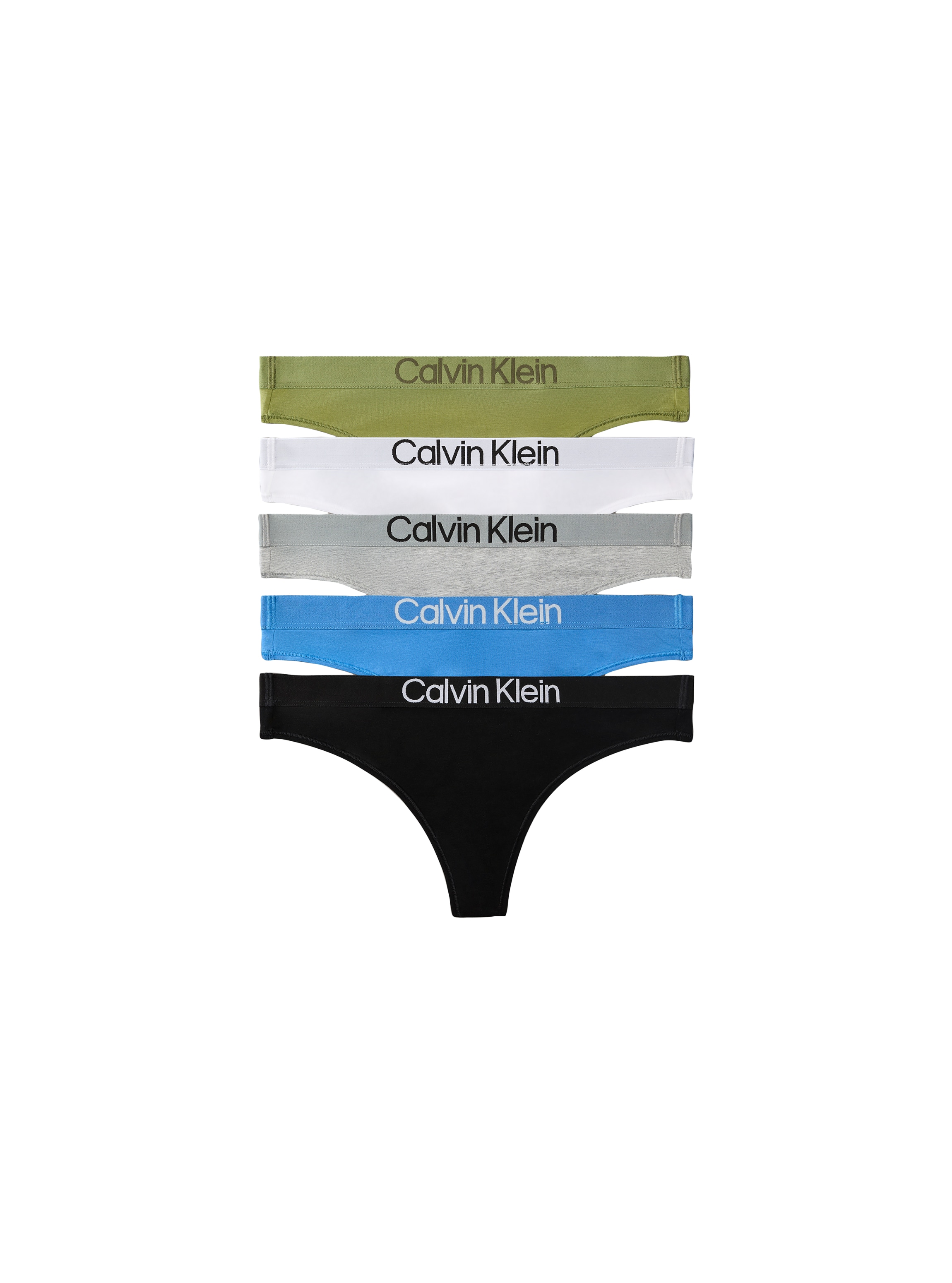 Calvin Klein Underwear Tanga "THONG 5PK" Packung, 5er-Pack, 5 Stk. Mit elastischem Bund