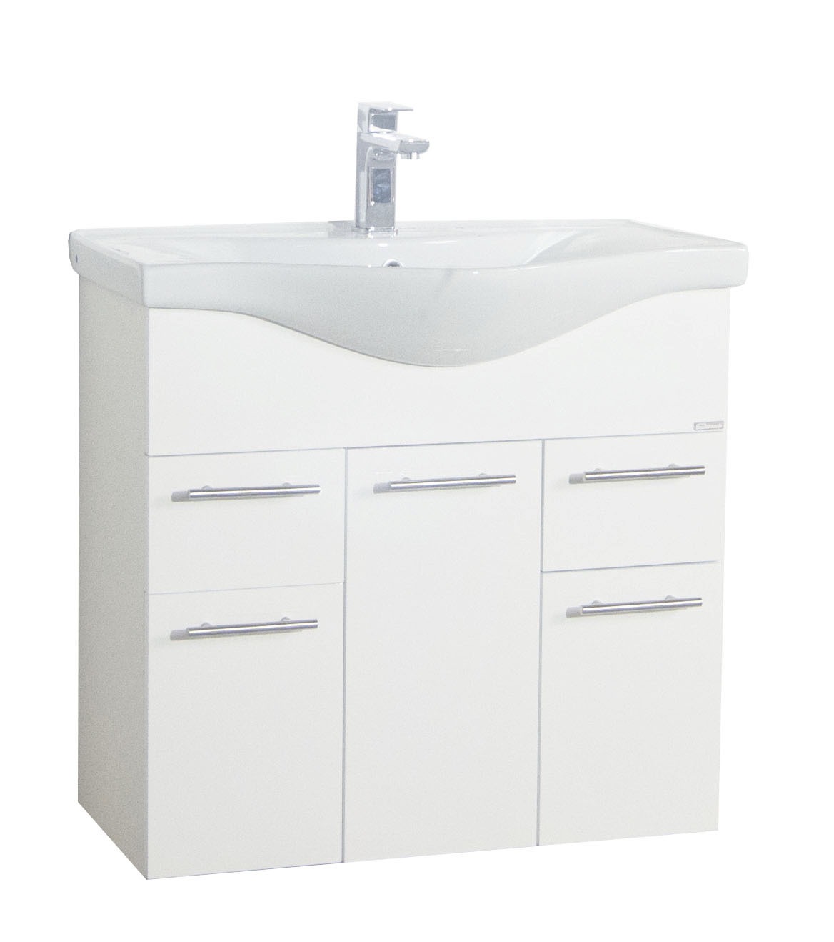 VCM Waschbeckenunterschrank »VCM 2-tlg. Waschplatz Waschtisch Badmöbel Set Waschbecken Schubladen Drehtüren Lisalo XL«, (2 St.)