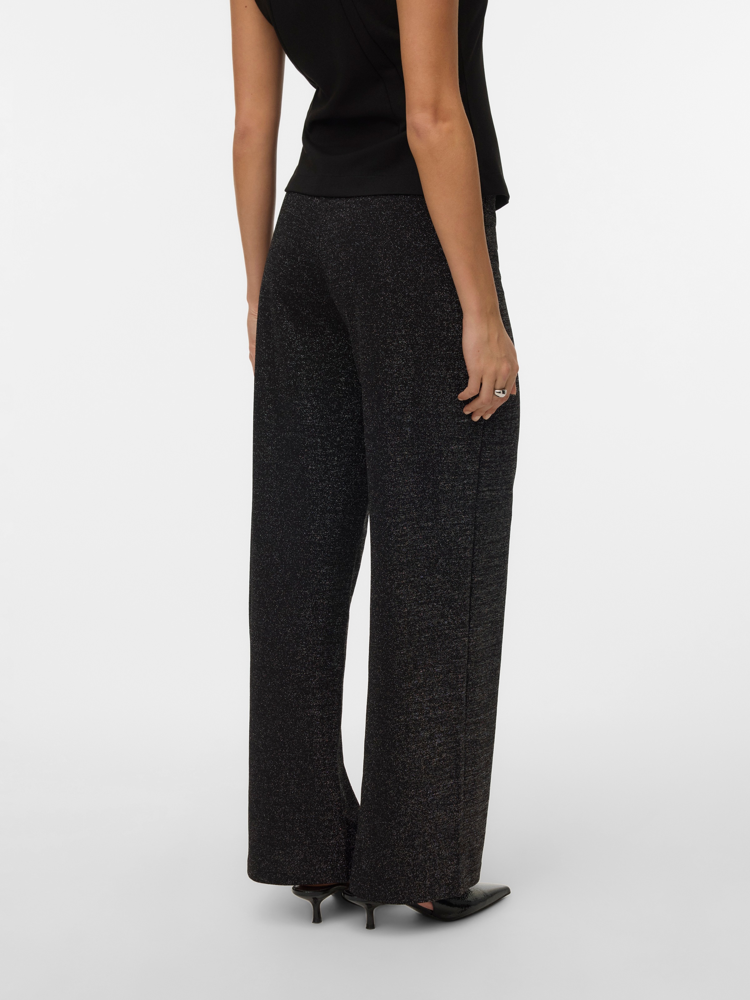 Thumbnail - Vero Moda Schlupfhose "VMBERLIN MW WIDE GLITTER PANT NOOS" Sommerhose