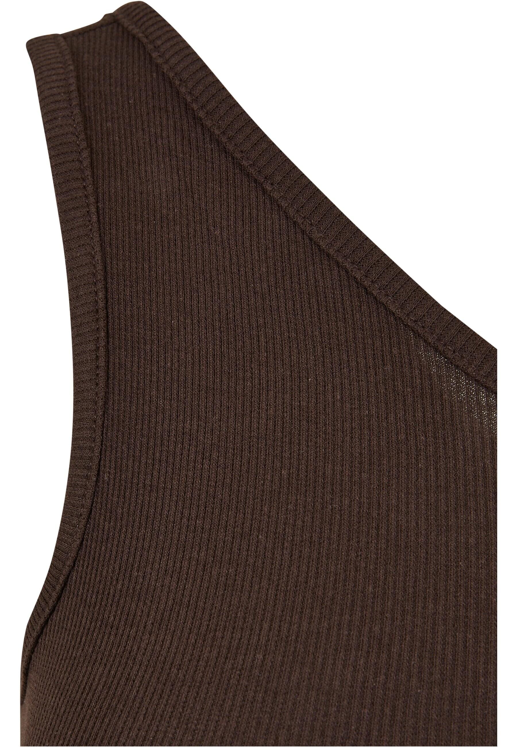 URBAN CLASSICS Muskelshirt »Urban Classics Damen Ladies Cropped Asymmetric Top«, (1 tlg.)