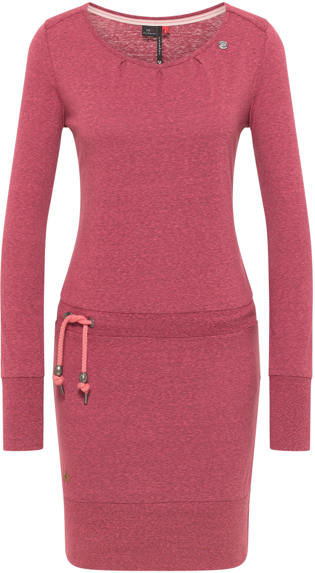 Kordelzug Zierperlen- Ragwear BAUR | Besatz Jerseykleid kaufen »ALEXA«, mit für und kontrastigen