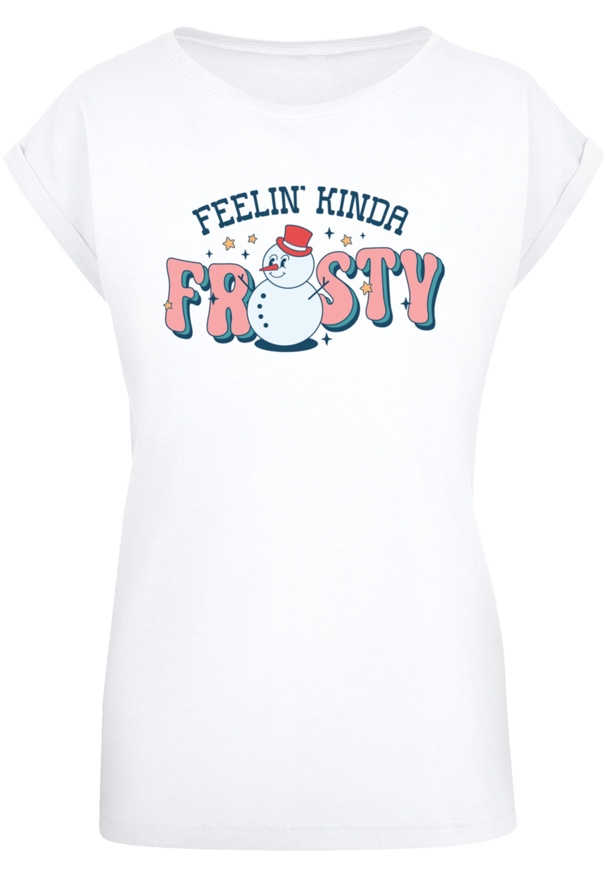 F4NT4STIC T-Shirt »Feelin Kinda Frosty Snowman«, Premium Qualität