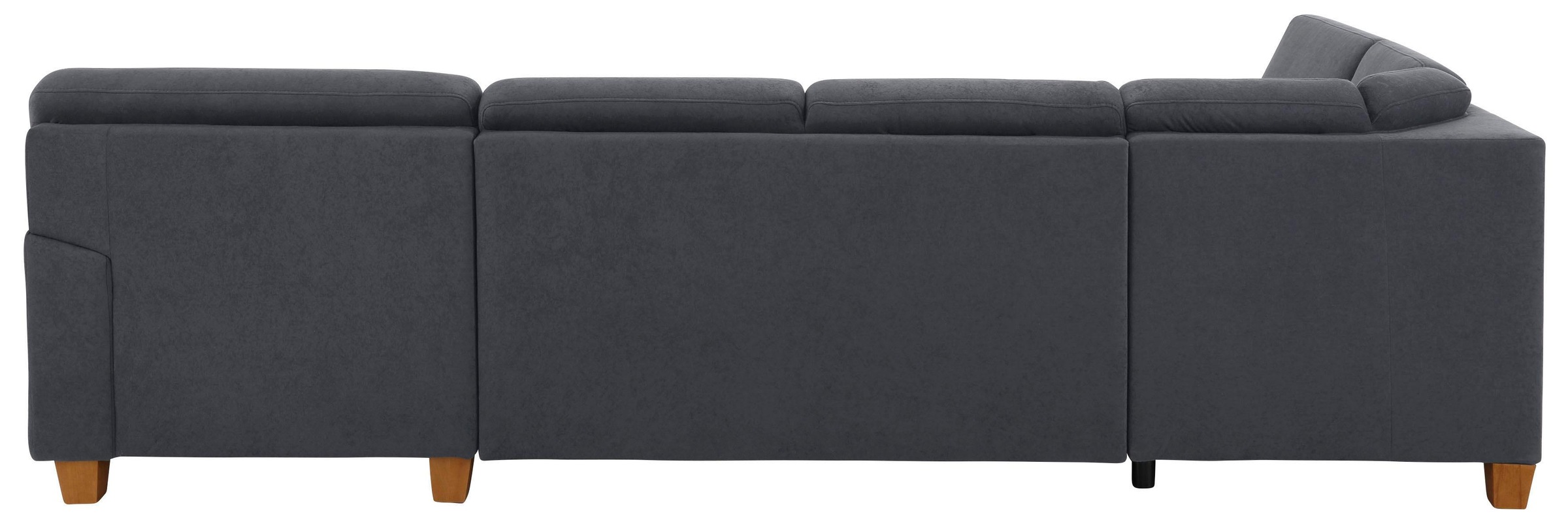 Wohnlandschaft HOME AFFAIRE "Belfort U-Form", grau (anthrazit), B:314cm H:88cm T:91cm, Luxus-Microfaser Vintageoptik(100% Polyester);Struktur fein ( 100% Polyester);Luxus-Microfaser ALTARA NUBUCK (100% Polyester), Sofas, Wohnlandschaft, mit Federkern, wah 9