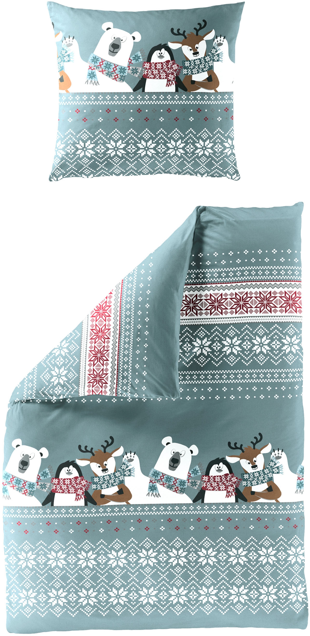 BIERBAUM Bettwäsche "4101" 2 Stk. Biber, 100 % Baumwolle, pflegeleicht günstig online kaufen