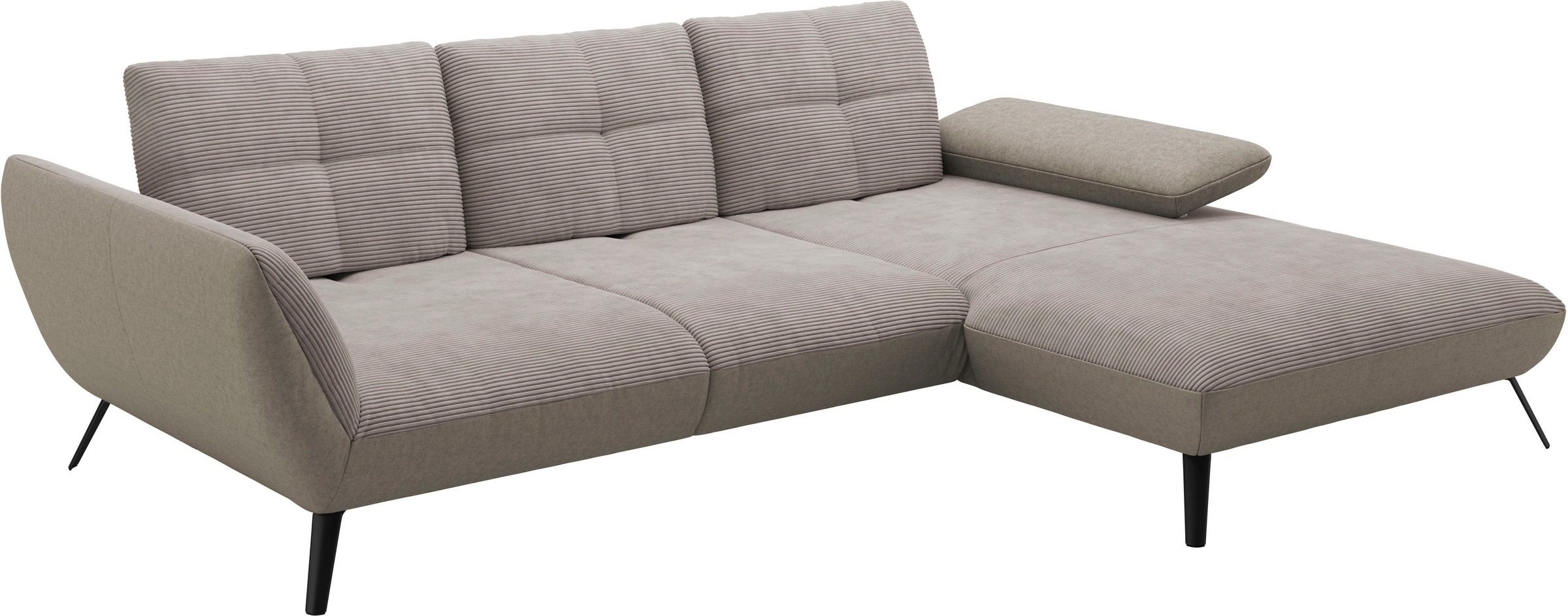 Places of Style Ecksofa »Mikado L-Form«, inkl. Sitztiefenverstellung und Armteilverstellung