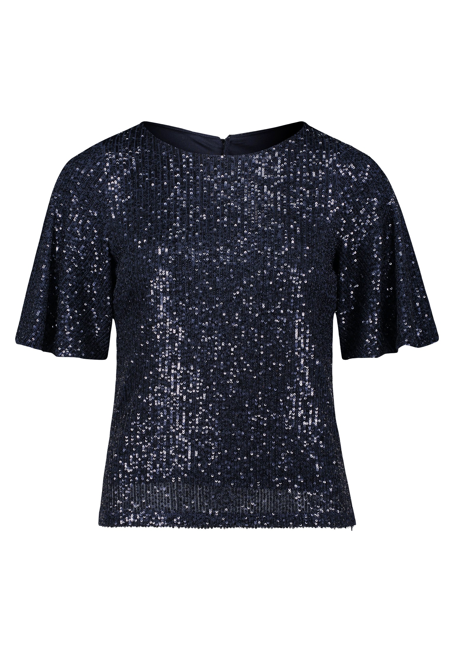 Vera Mont Kurzarmshirt "Damen Pailletten-Bluse mit Flügelärmeln", 1 Stk. Pa günstig online kaufen