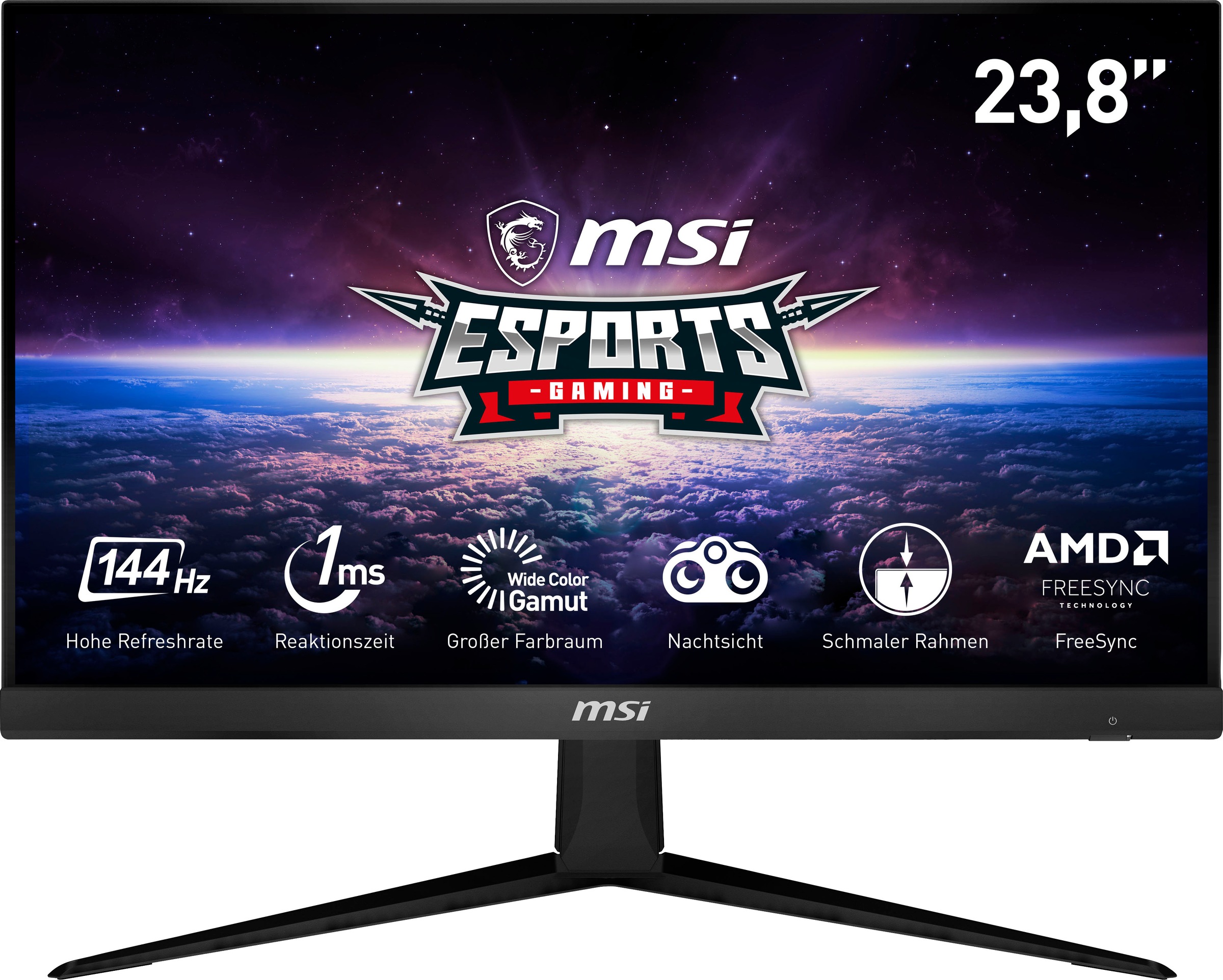 MSI Gaming-LED-Monitor »Optix G241«, 61 cm/24 Zoll, 1920 x 1080 px, Full HD, 1 ms Reaktionszeit, 144 Hz, 3 Jahre Herstellergarantie
