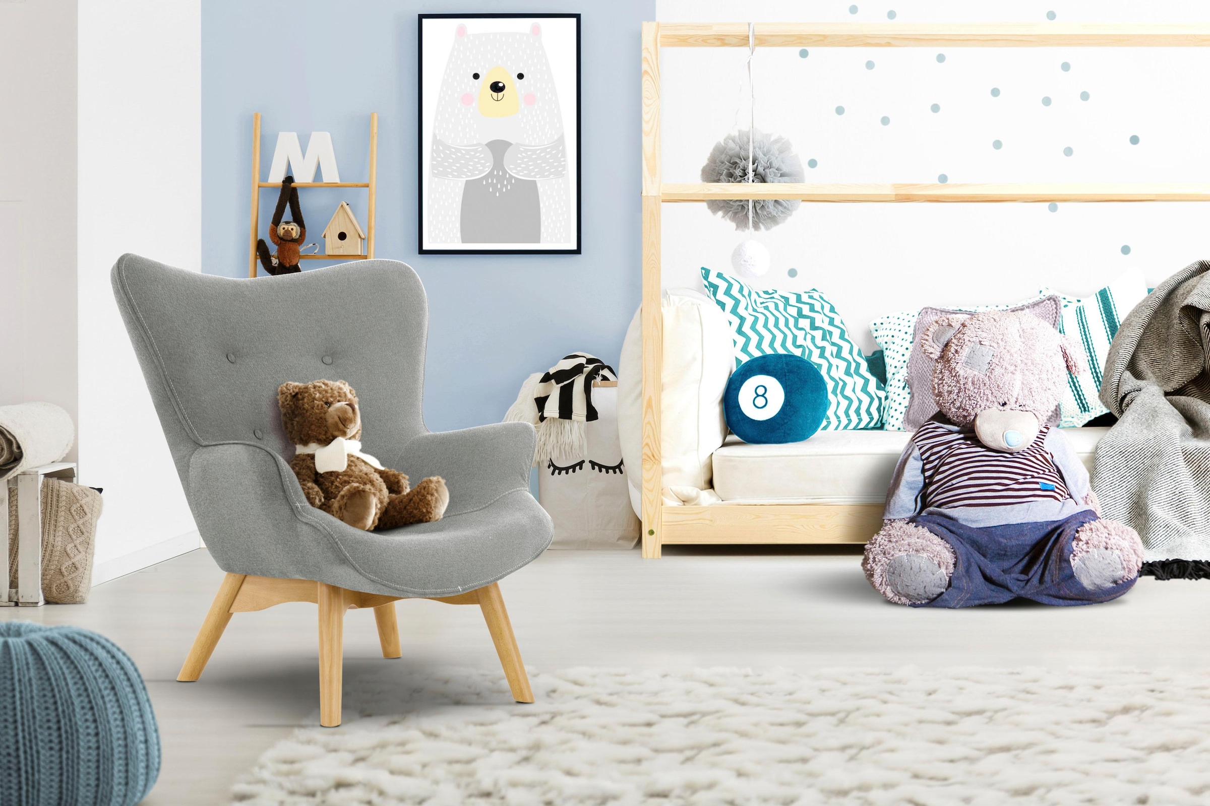 Home affaire Sessel "Duca Mini" in kleiner Ausführung für Kinder günstig online kaufen