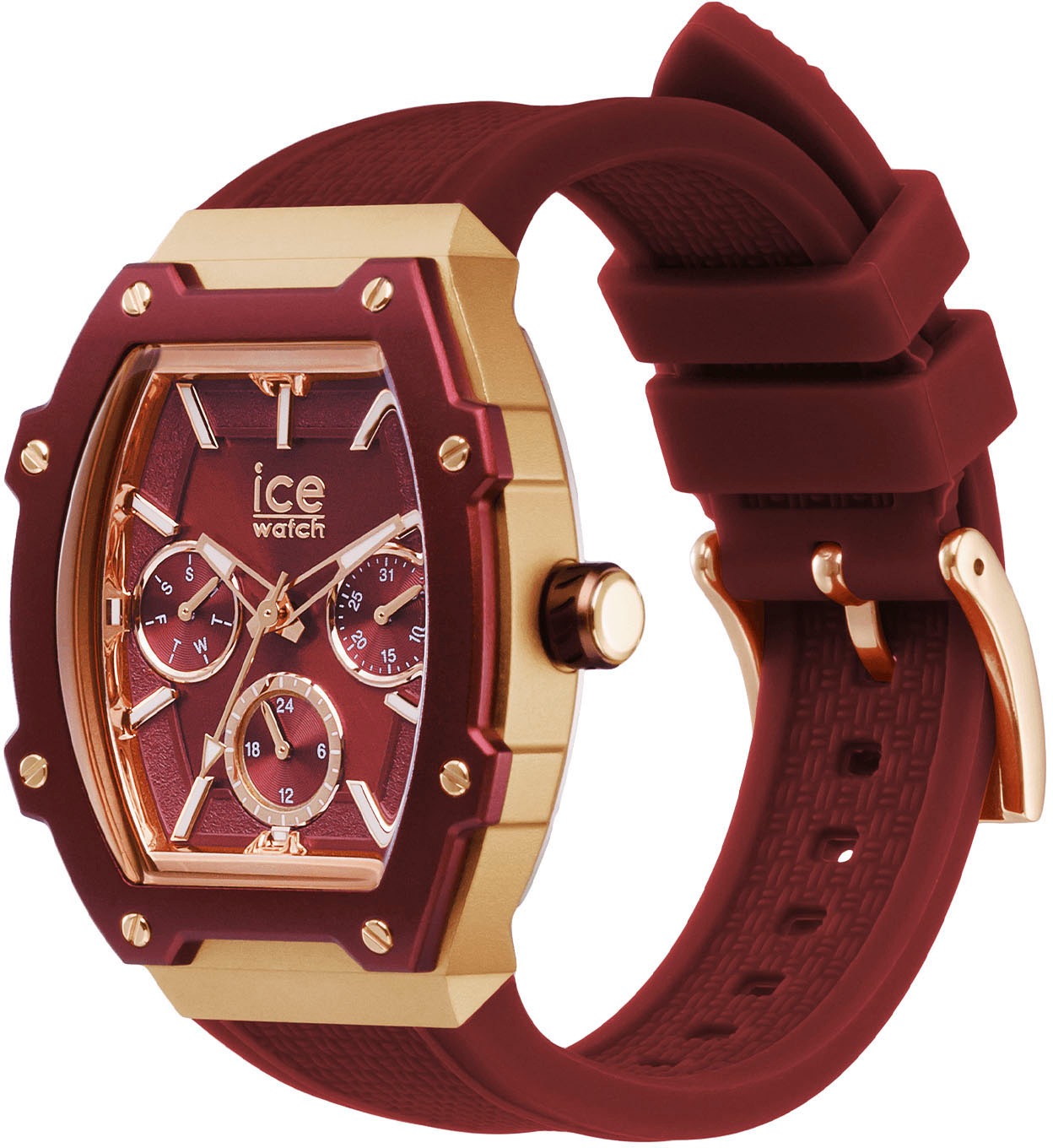 ice-watch Multifunktionsuhr »ICE boliday - Alu - Small - MT«, Quarzuhr, Armbanduhr, Damenuhr, analog, Datum, 12/24-Stunden-Anzeige