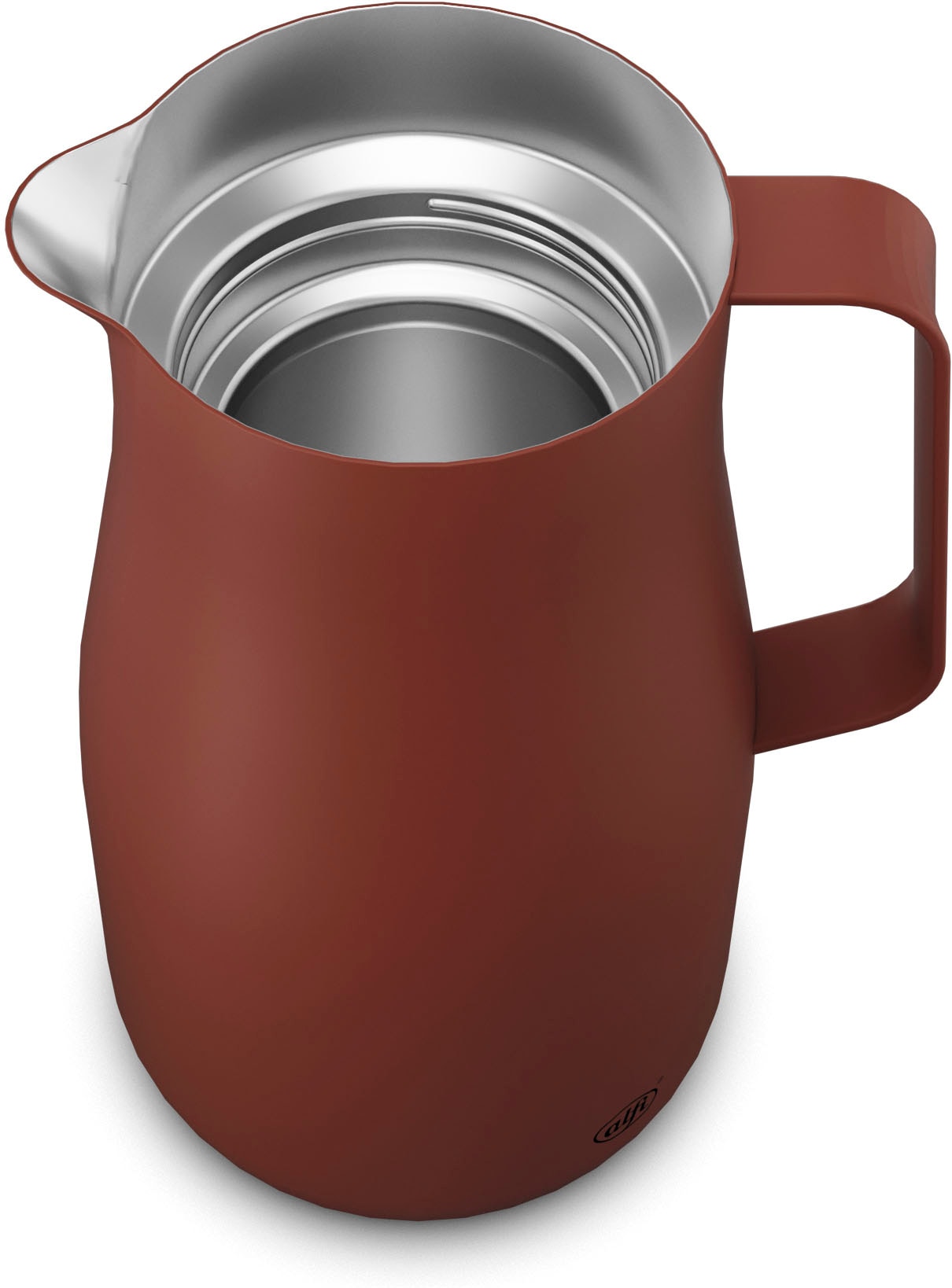 Alfi Isolierkanne »STUDIO TEA, aus doppelwandigem Edelstahl«, 1 l, (1 St.), 12h heiß & 24h kalt, ergonomischer Griff, große Öffnung