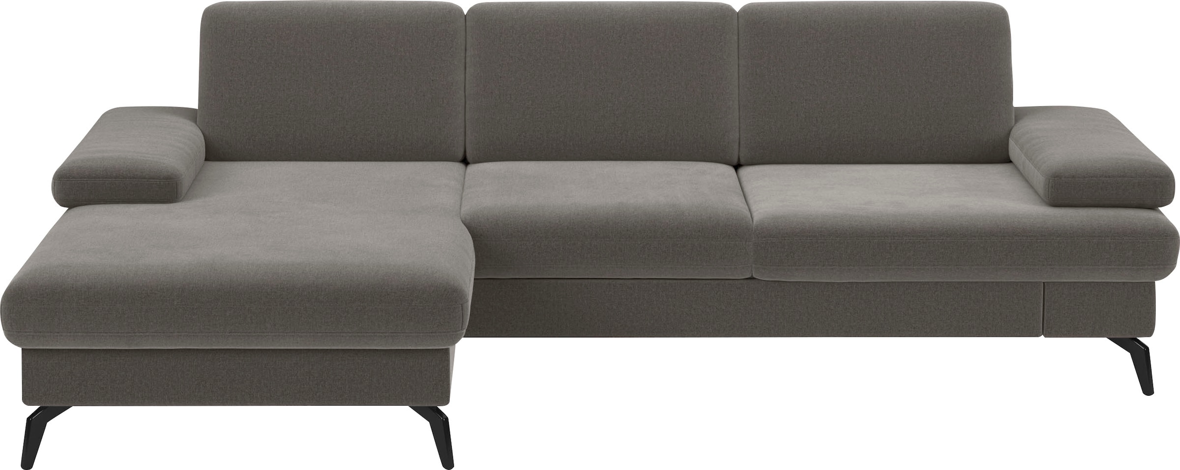 sit&more Ecksofa "Morris L-Form, inkl. Sitztiefenverstellung" wahlweise mit Armteilverstellung, Schlaffunktion & Bettkasten