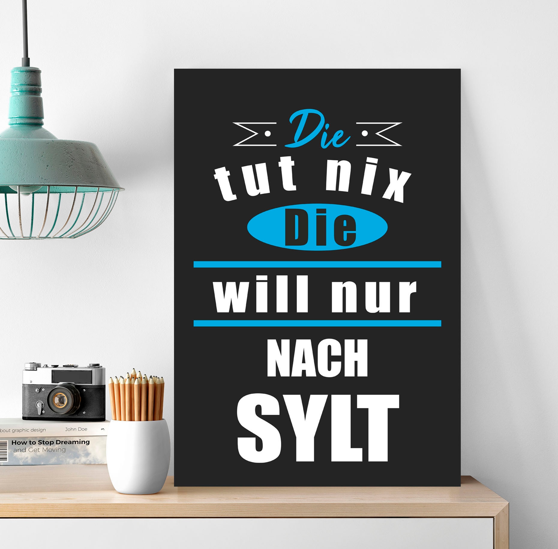 queence Metallbild "Die will nur nach Sylt", (1 St.), Stahlschilder