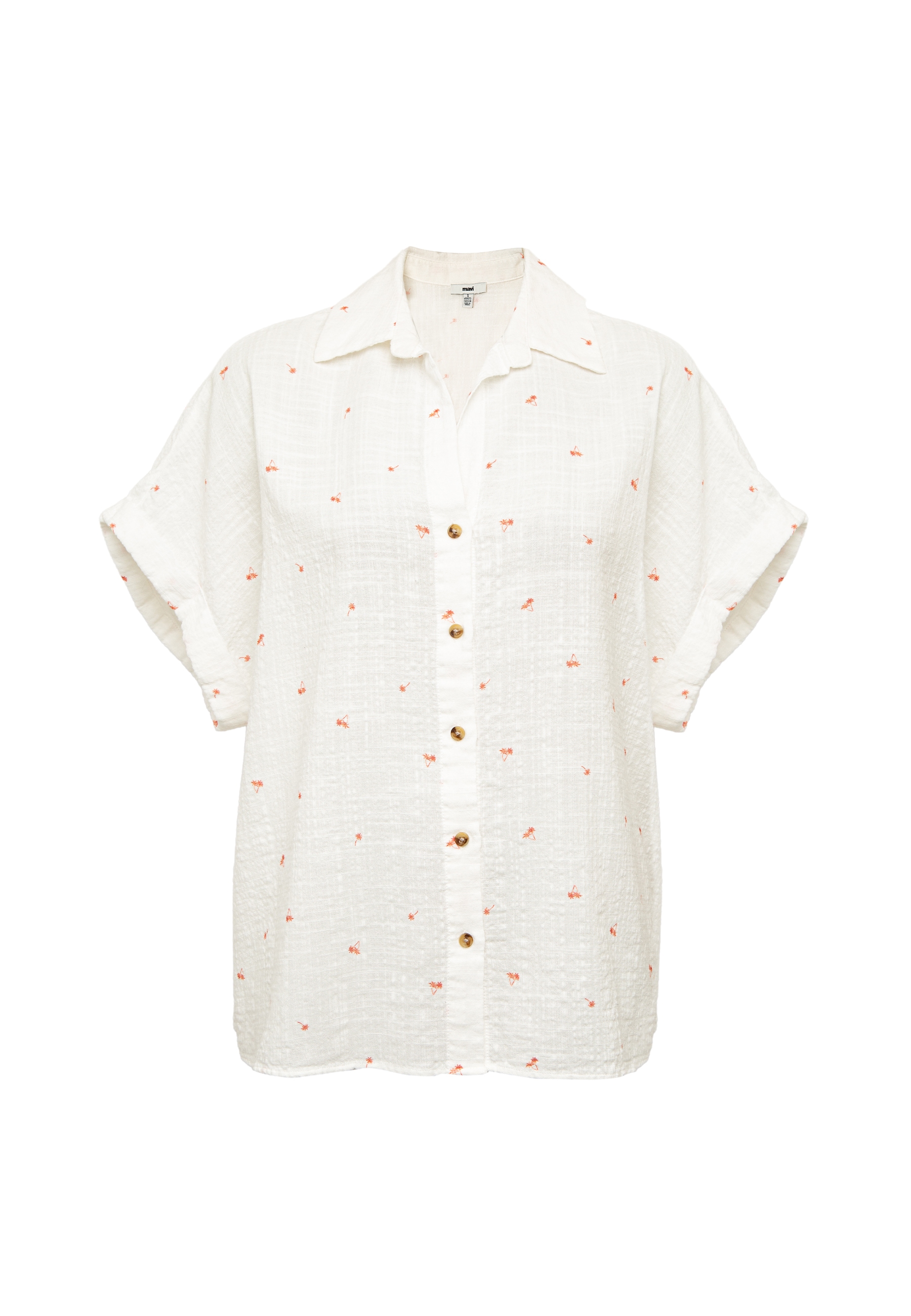 Mavi Klassische Bluse »SHORT SLEEVE WOVEN SHIRT« Bluse kurzarm