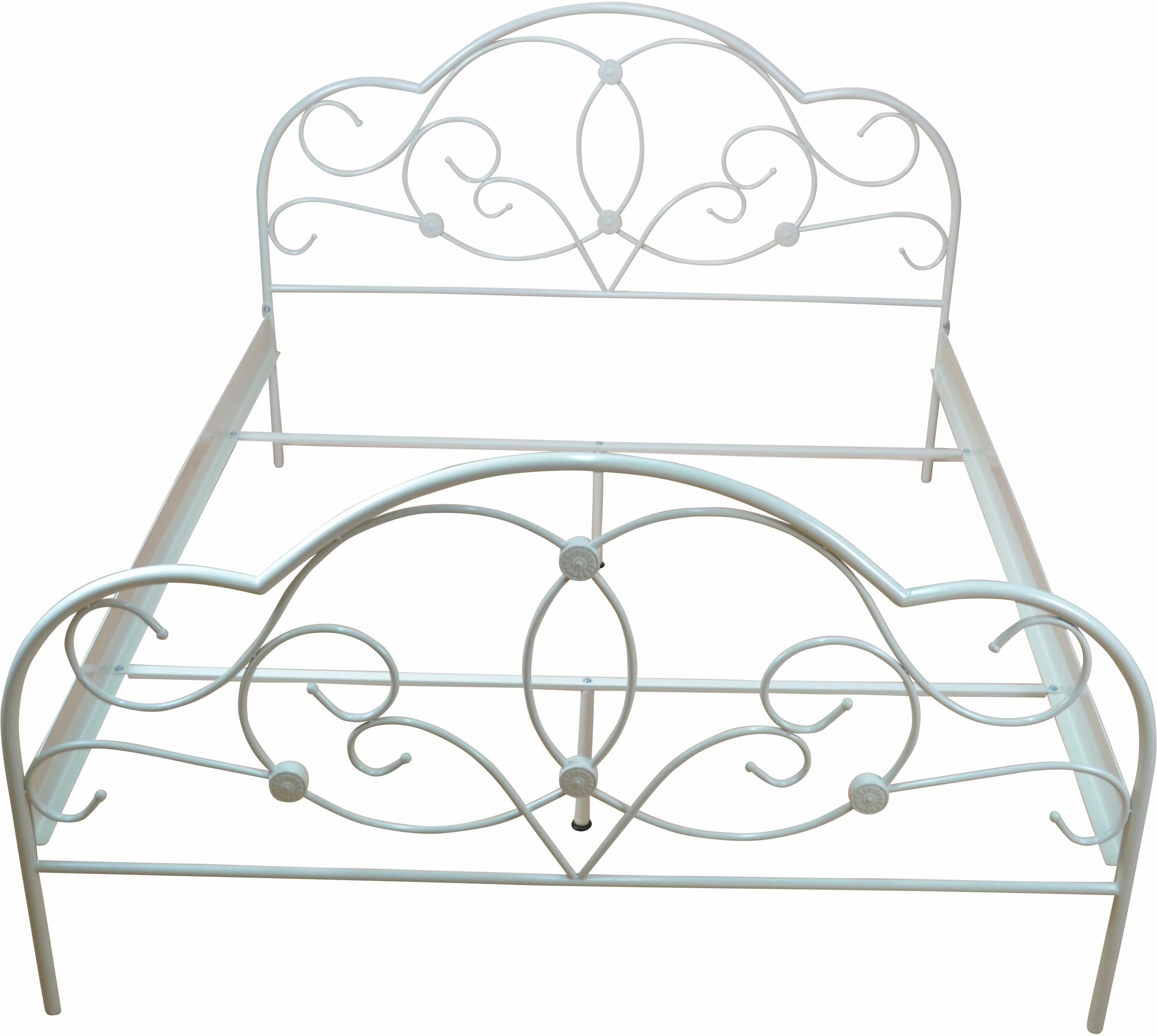 Home affaire Metallbett »TOPSELLER!«, mit aufwendiger Verzierung, romantischer Stil