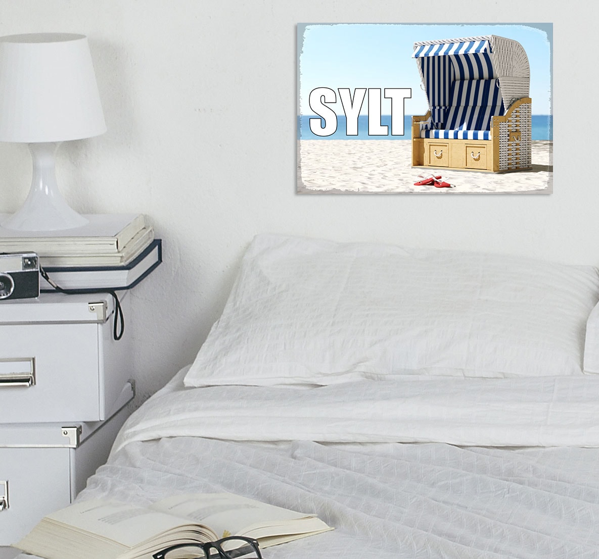 queence Metallbild »Strand Tag« Strand 1 Stk. tlg.