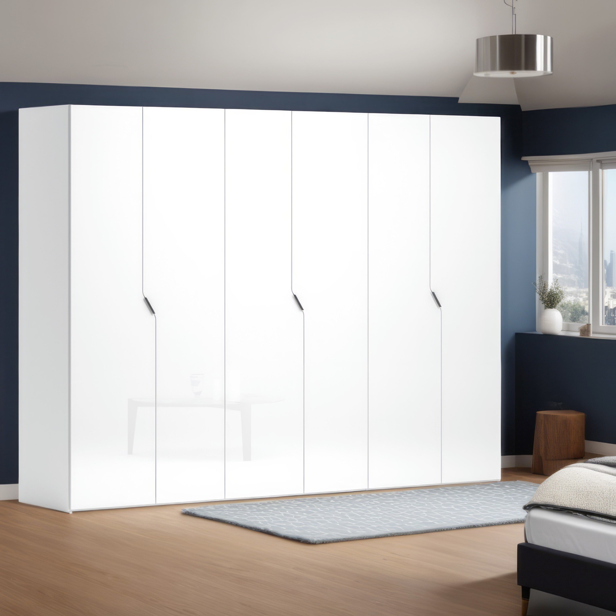 INOSIGN Kleiderschrank "AMETISTA, Drehtürenschrank, designgeformten Fronten günstig online kaufen