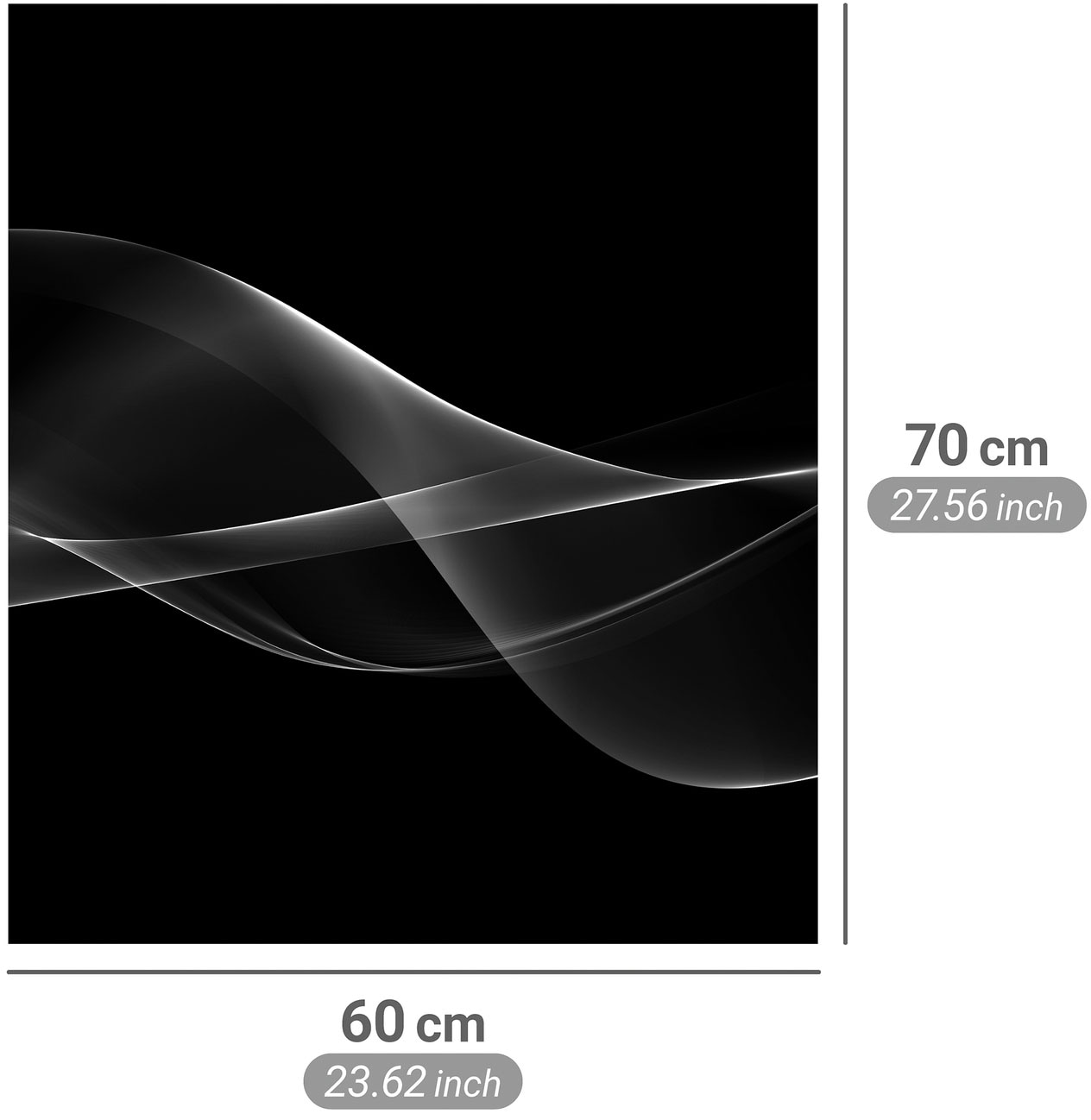 WENKO Küchenrückwand »Modell Rauch« Küchenrückwand für Herd oder Spüle, gehärtetes Glas, hitzebeständig