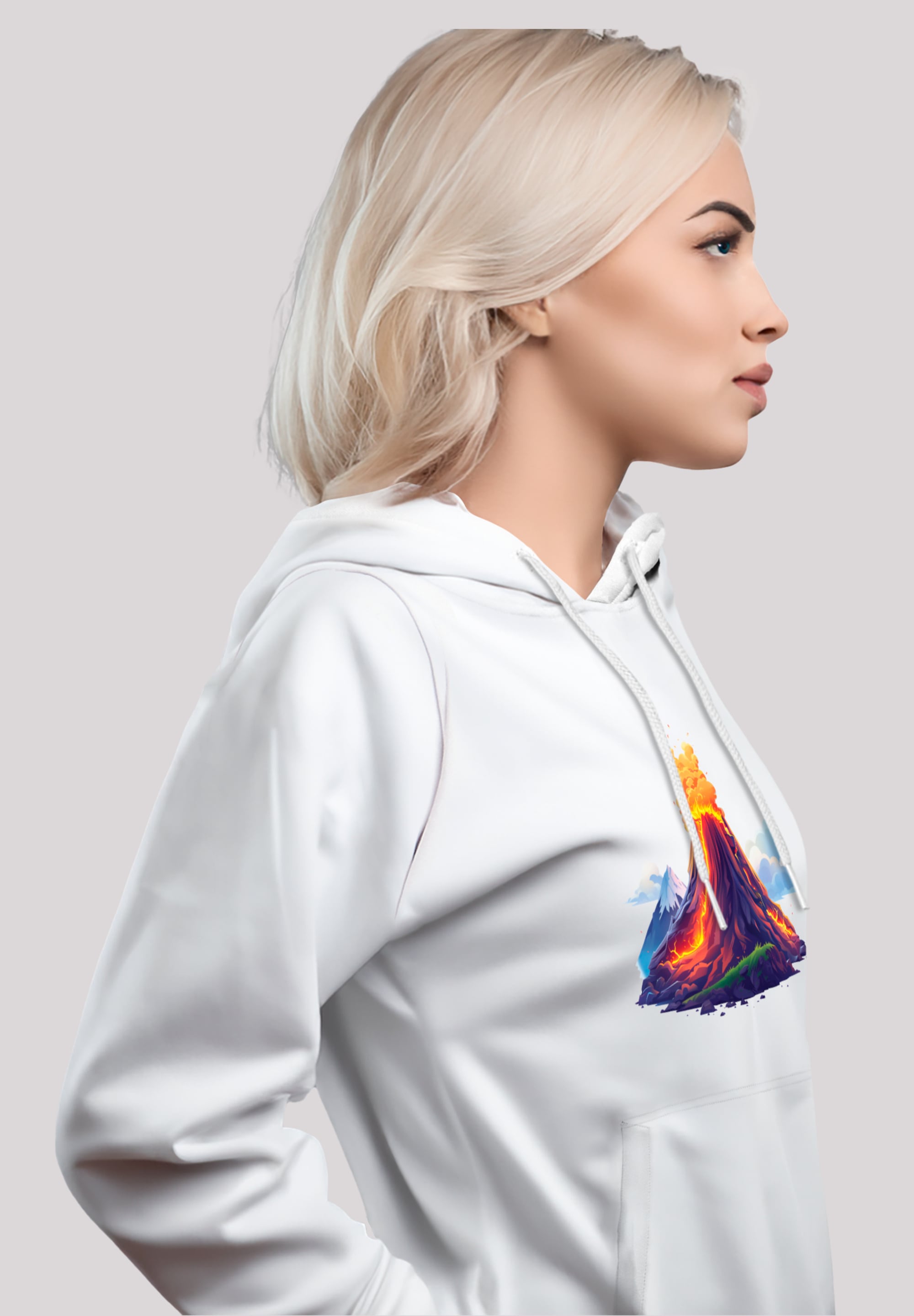 F4NT4STIC Kapuzenpullover »Vulkanausbruch«, Premium Qualität