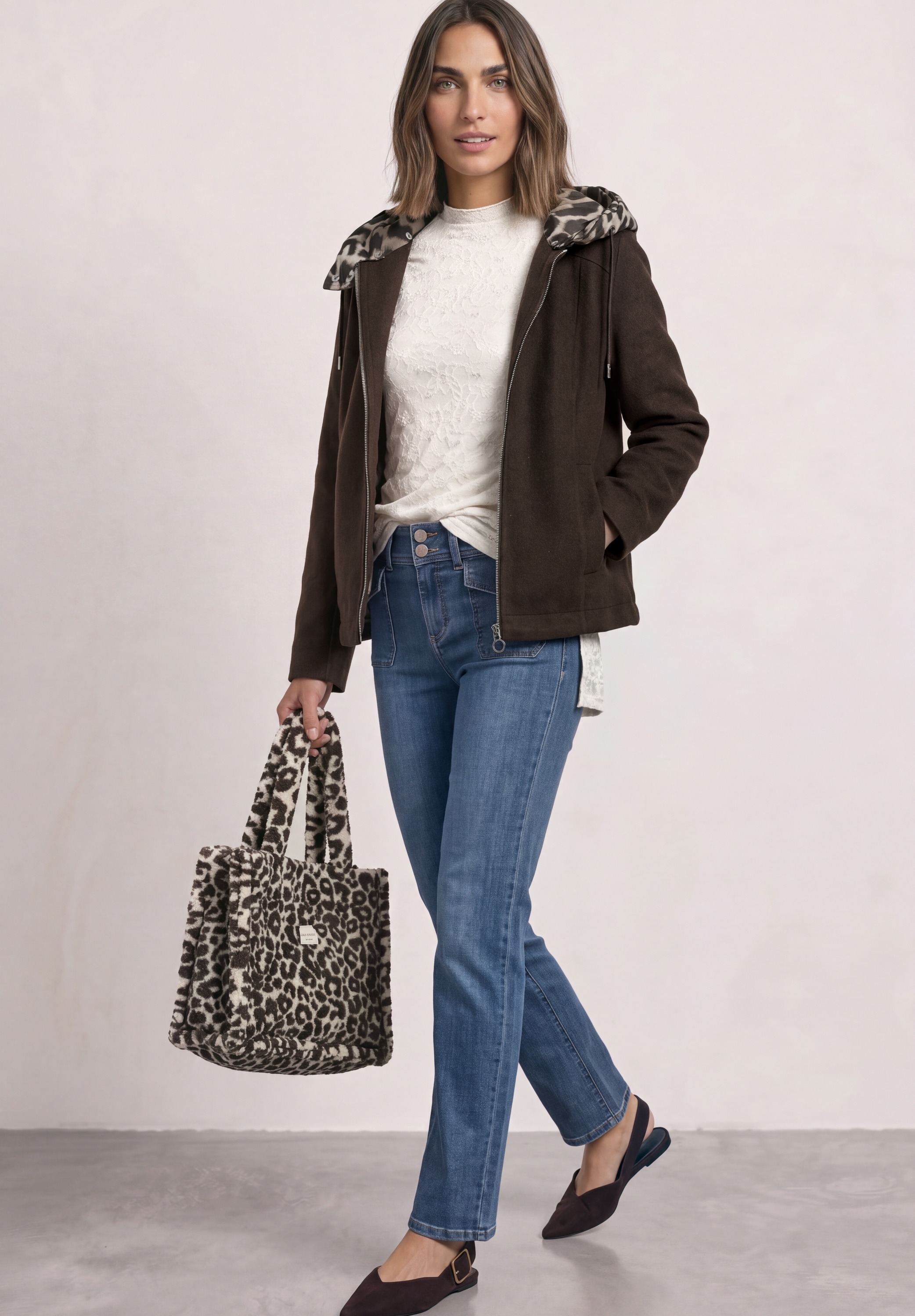 STREET ONE Kurzjacke mit Kapuze mit abnehmbarer Kapuze