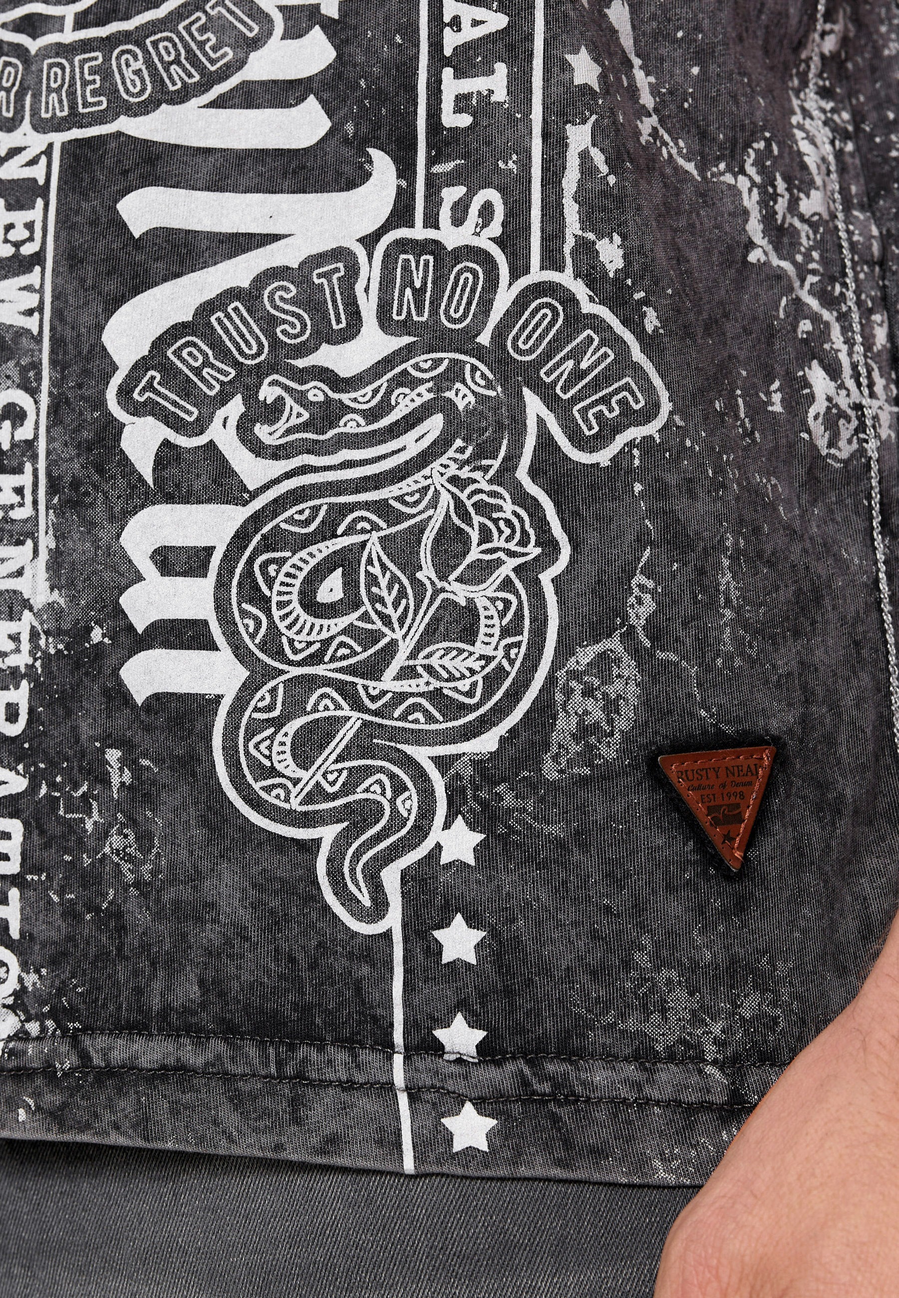Rusty Neal T-Shirt »Rusty Neal«, mit Allover-Print