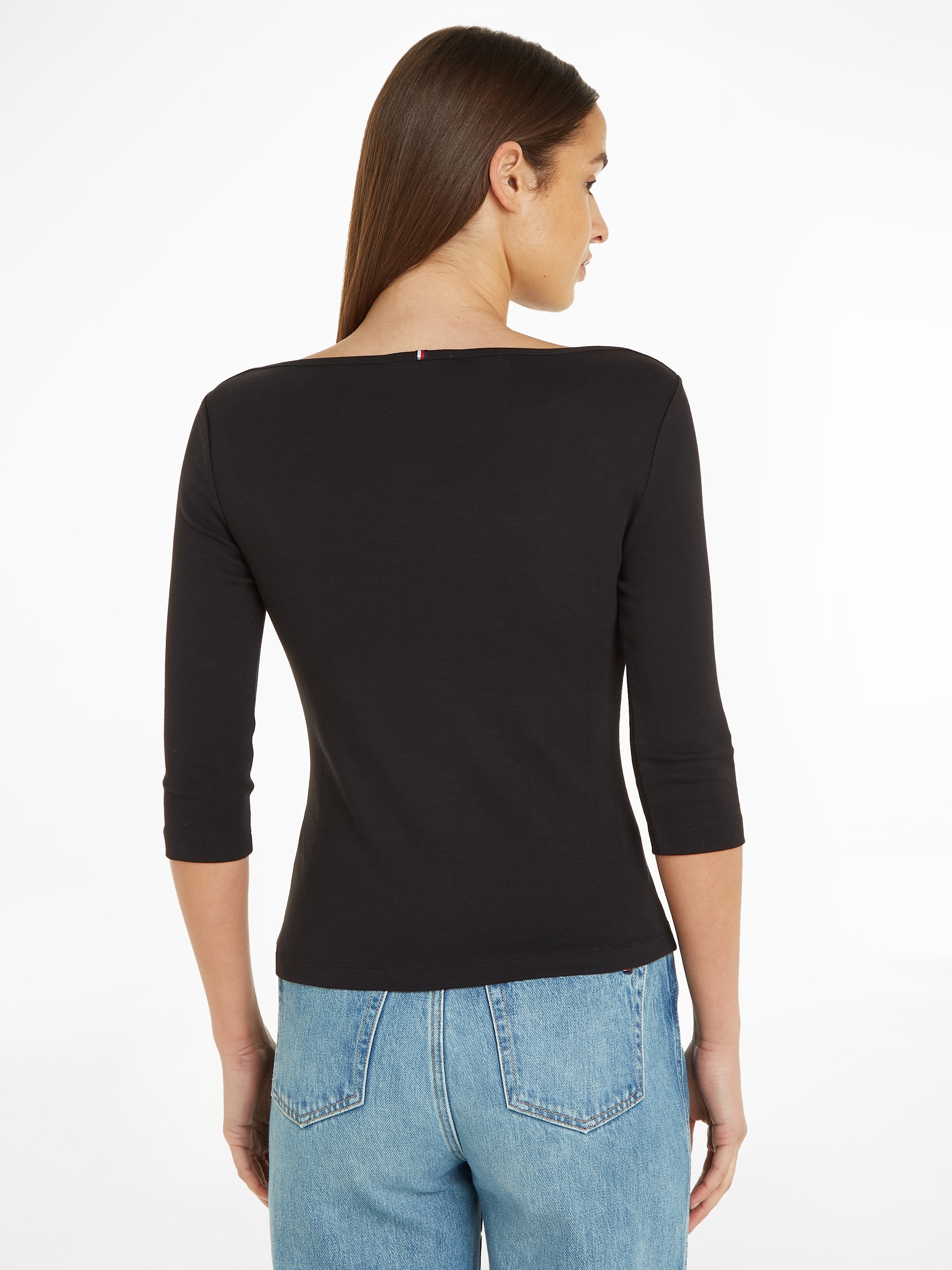 Tommy Hilfiger 3/4-Arm-Shirt »NEW CODY SLIM BOAT-NK 3/4SLV«, mit Logostickerei