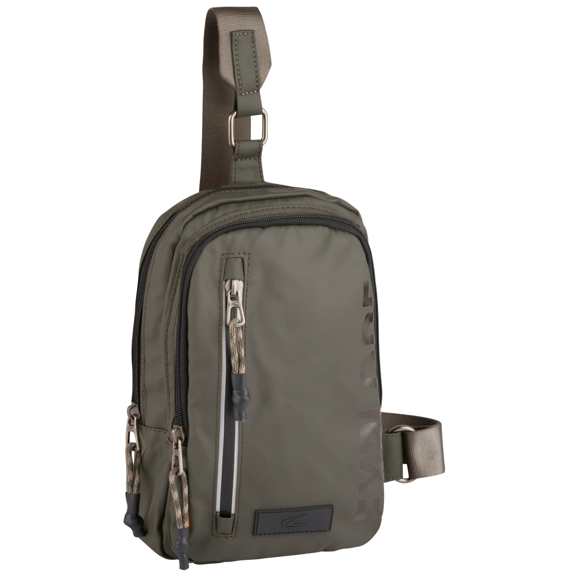 camel active Cityrucksack »Explore«, wasserabweisendes recyceltes Nylon und reflektierende Reißverschlüsse