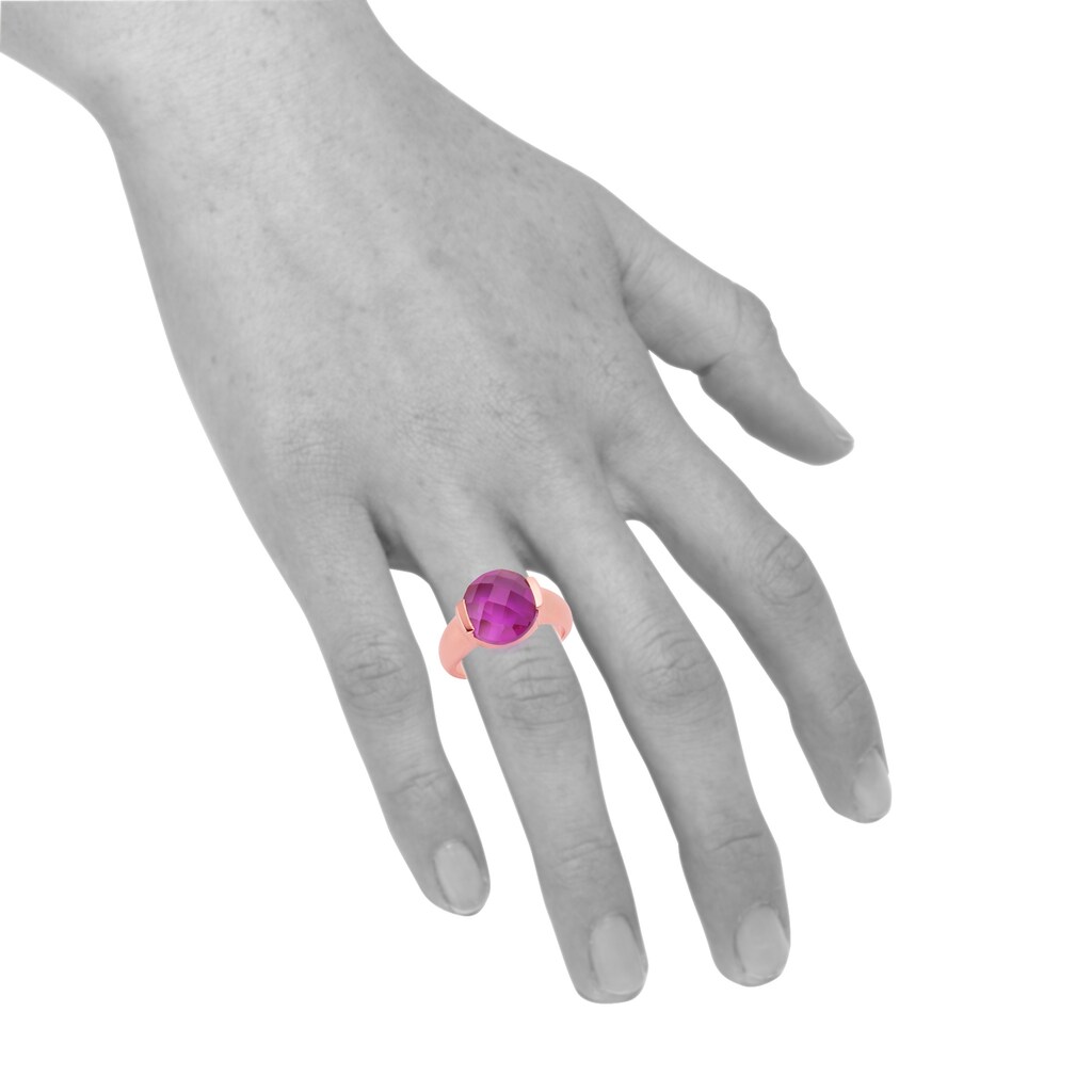 Jamelli Fingerring »925 Silber Quarz pink (beh.)«