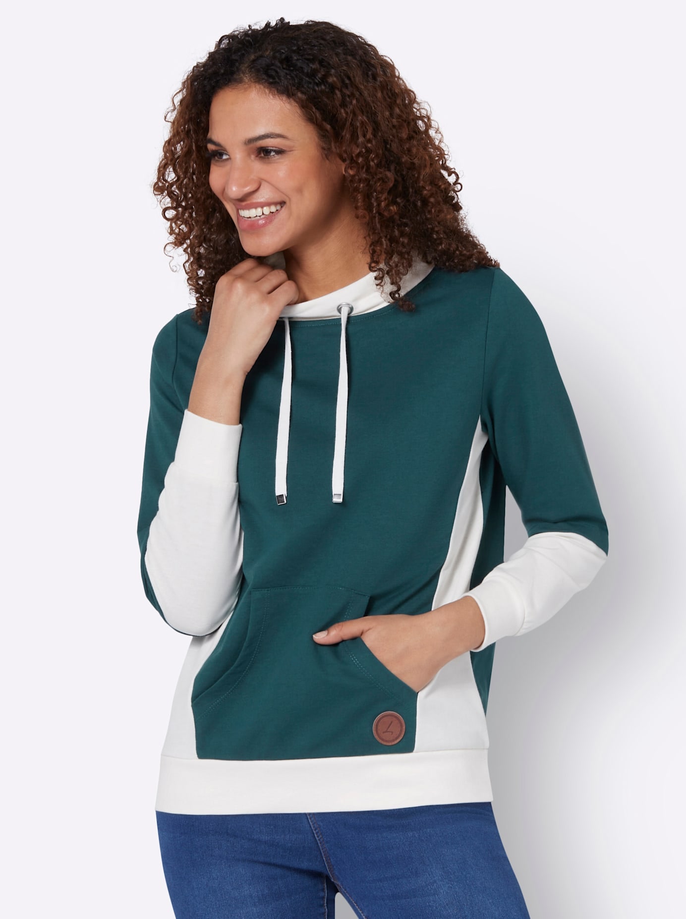 Casual Looks Stehkragenshirt "Shirt" 1 Stk. tlg. günstig online kaufen