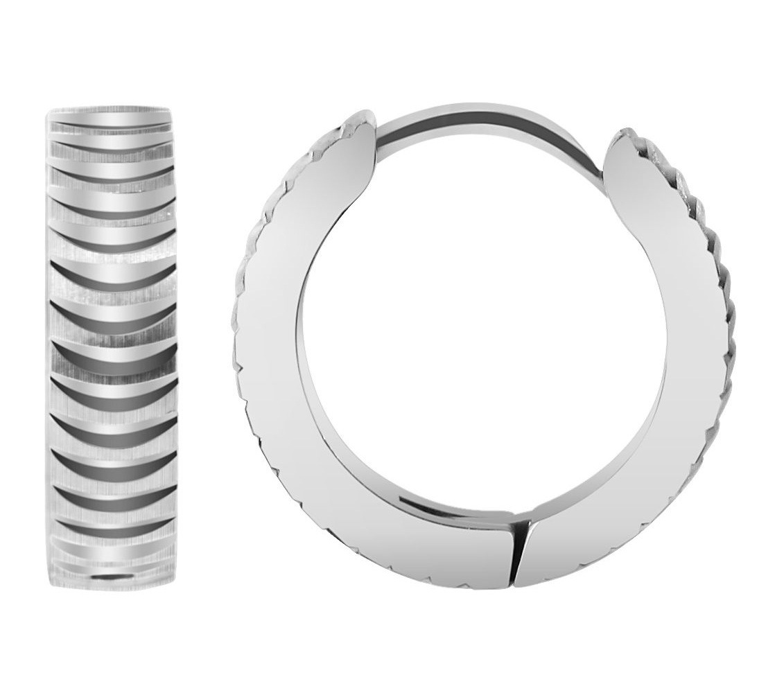 Adelia´s Klappcreolen "Damen Ohrringe – Klappcreole aus Edelstahl" Zum Vers günstig online kaufen