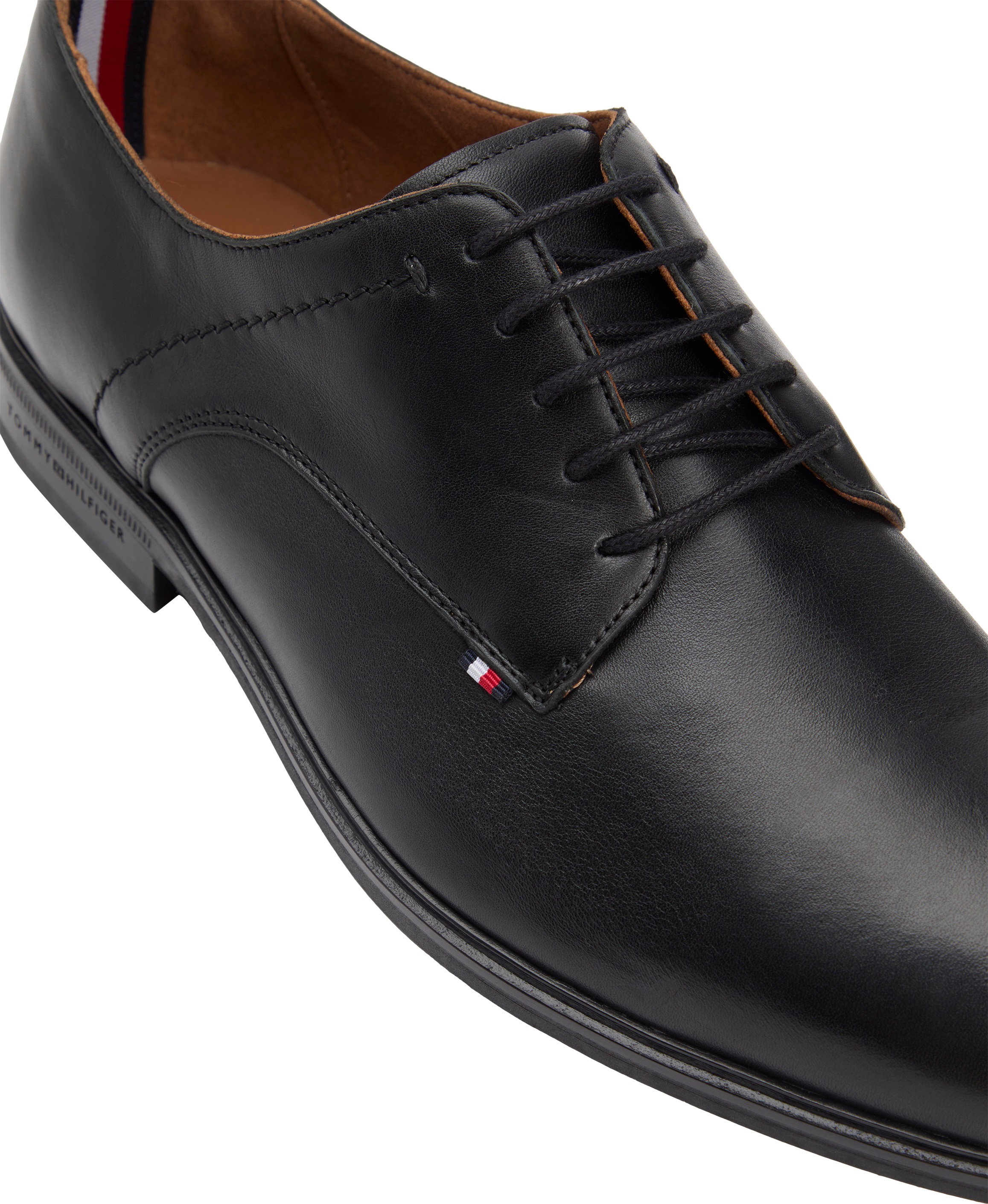 Tommy Hilfiger Schnürschuh "HILFIGER THUNIT LTH SHOE", Blockabsatz, Busines günstig online kaufen